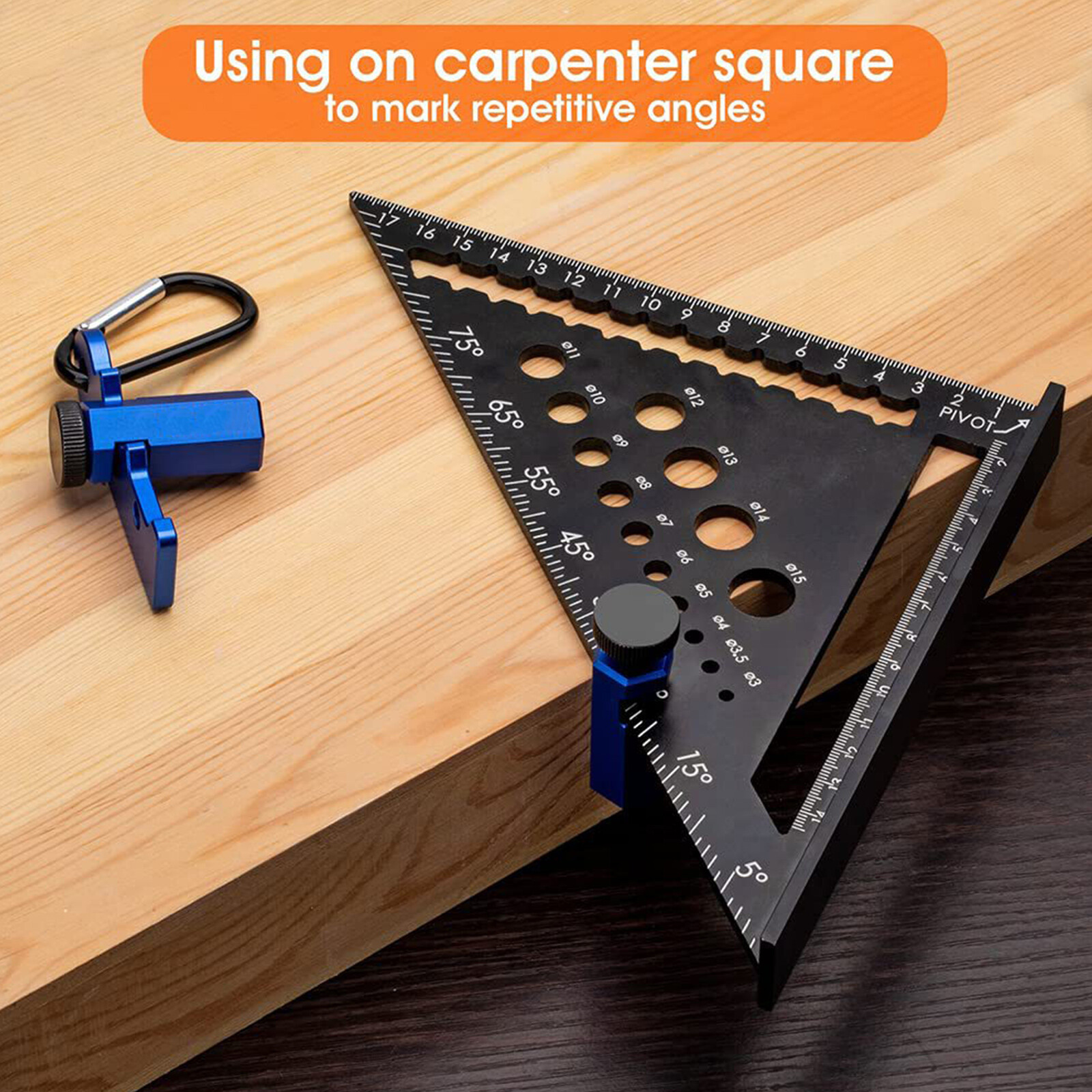 1 PC Stair Stringer Guide for Layout Framing Square Attachment