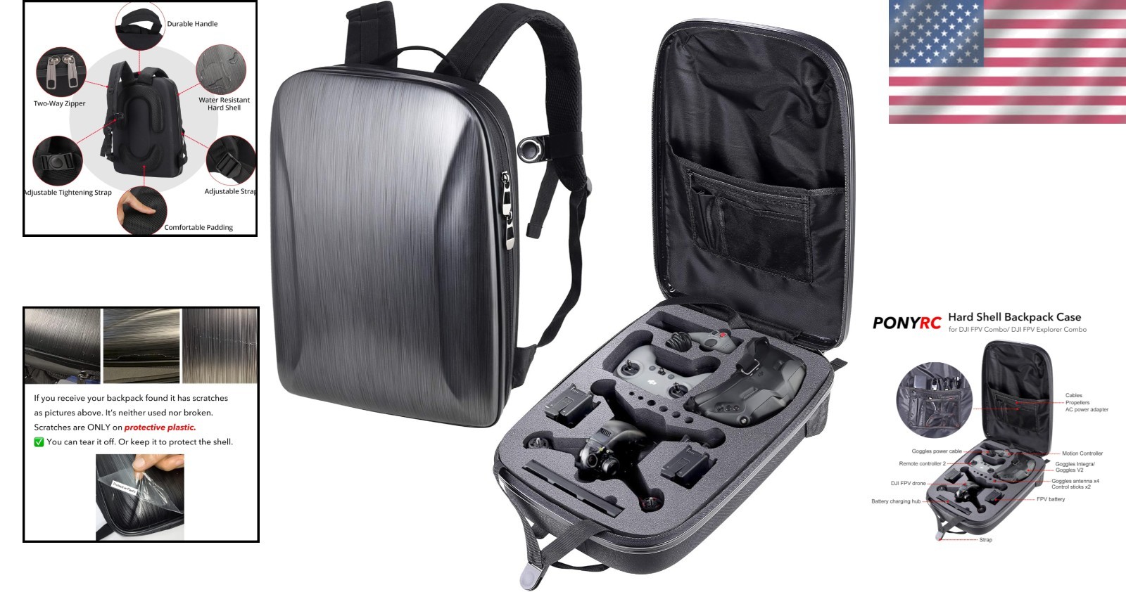 Waterproof Backpack Bag DJI FPV Combo