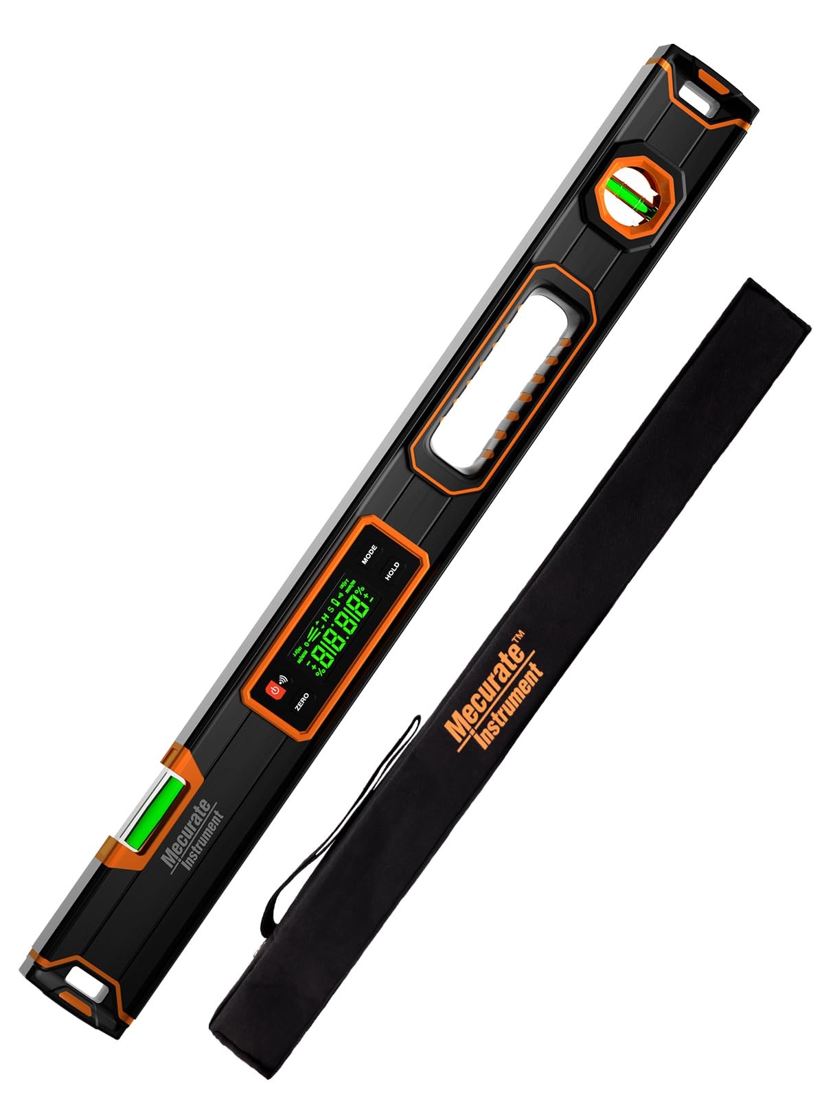 Mecurate 24-Inch Digital Level, Professional Orange