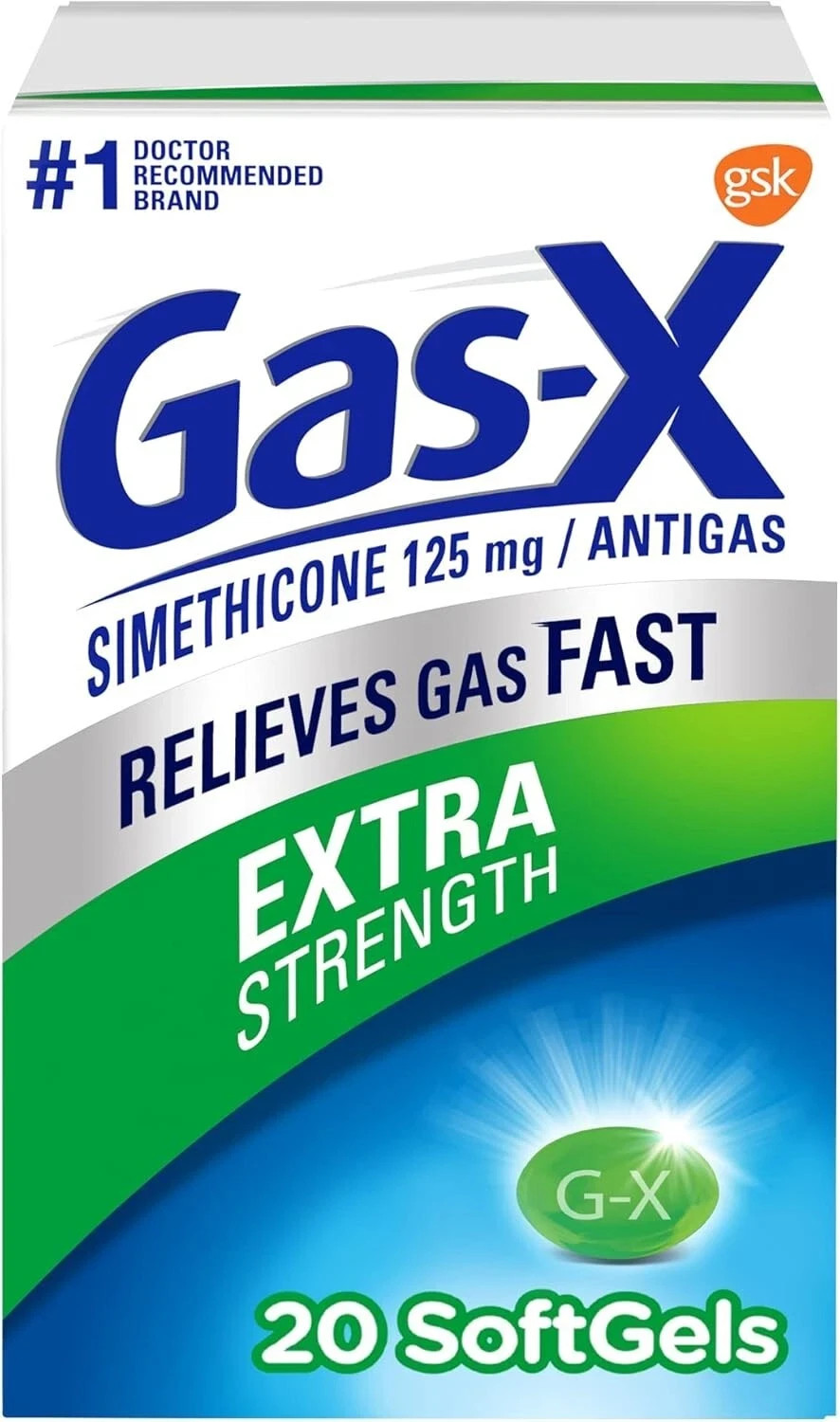 SM Gas-X Extra Strength Gas Relief Softgels125 mg - 20ct Exp 01/28