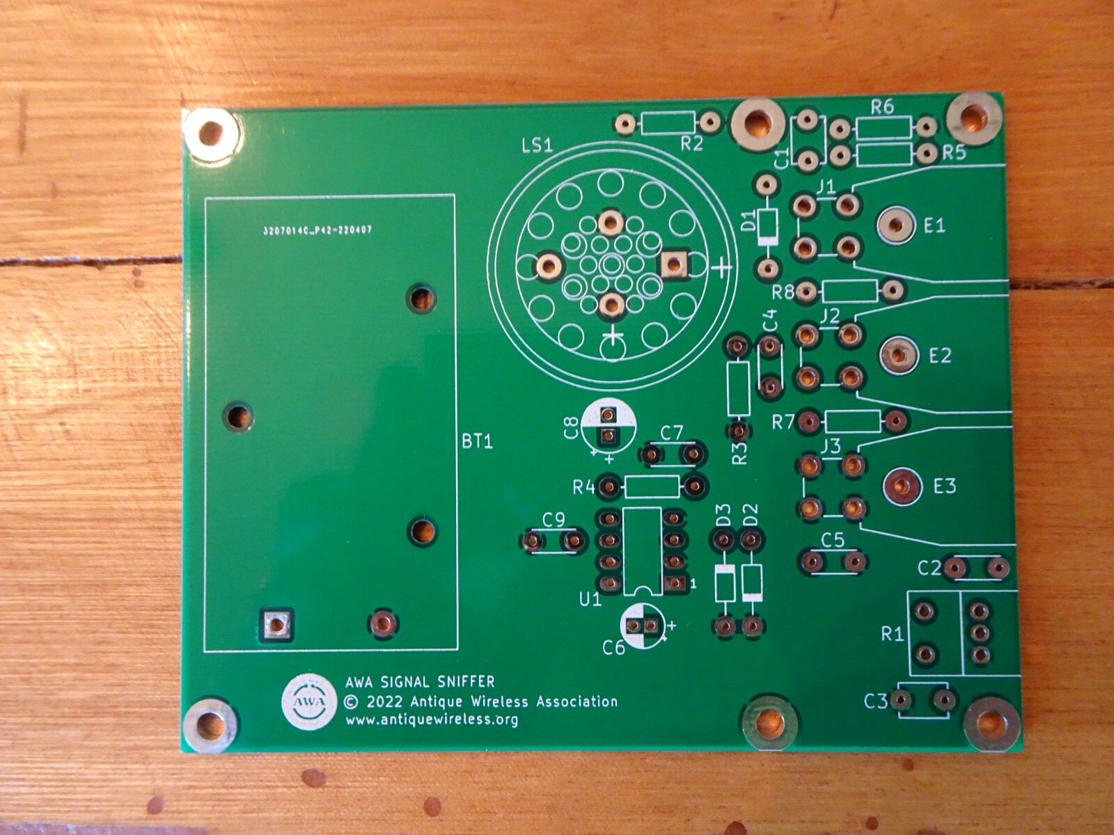 Signal Tracer Printed Circuit Board -  Antique Radio - Tube Amp -AF & RF sniffer