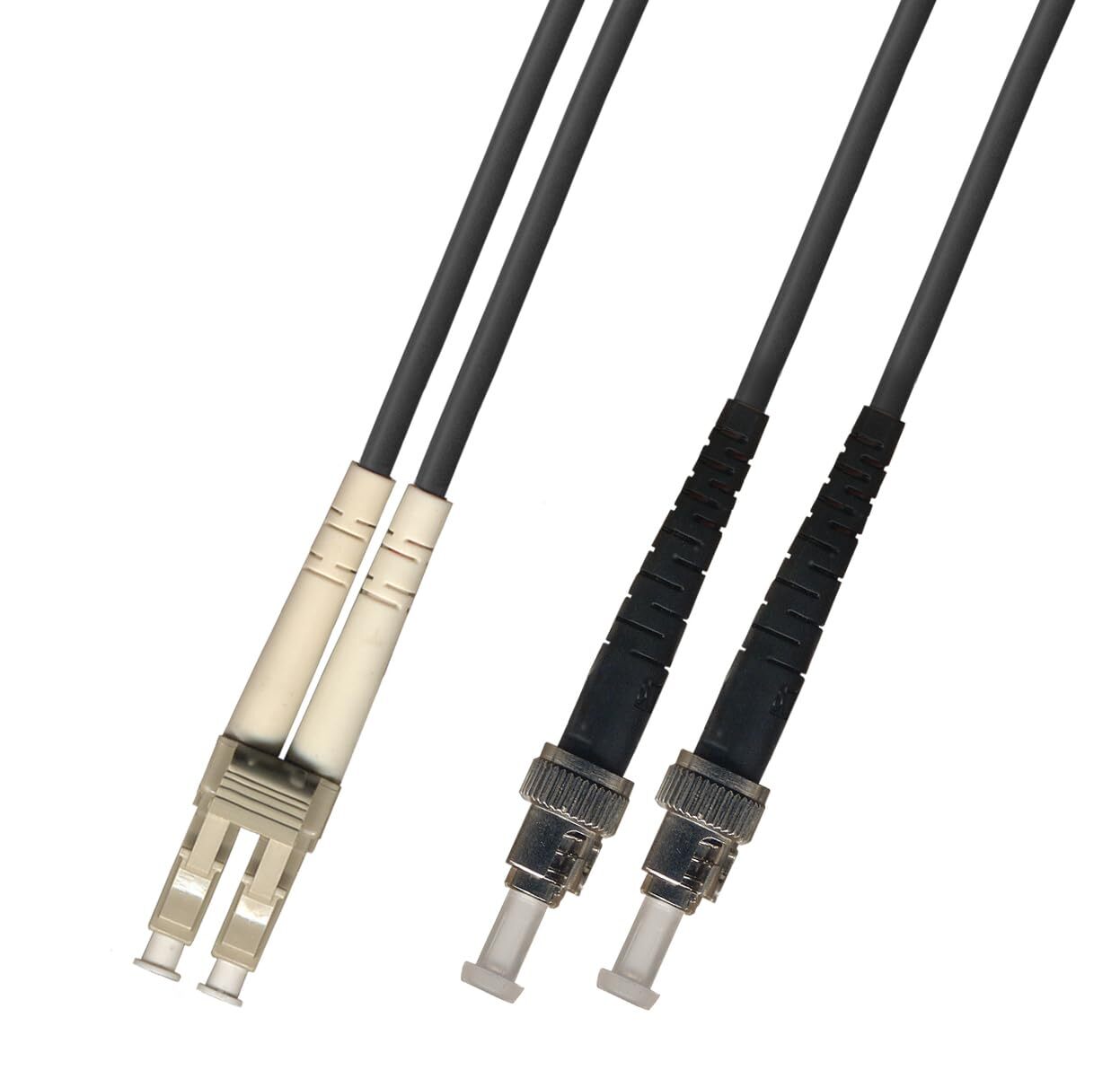 5M 16.4ft LC-ST Outdoor Fiber Cable Duplex Multimode 50/125 10Gb Gigabit 5M Cord