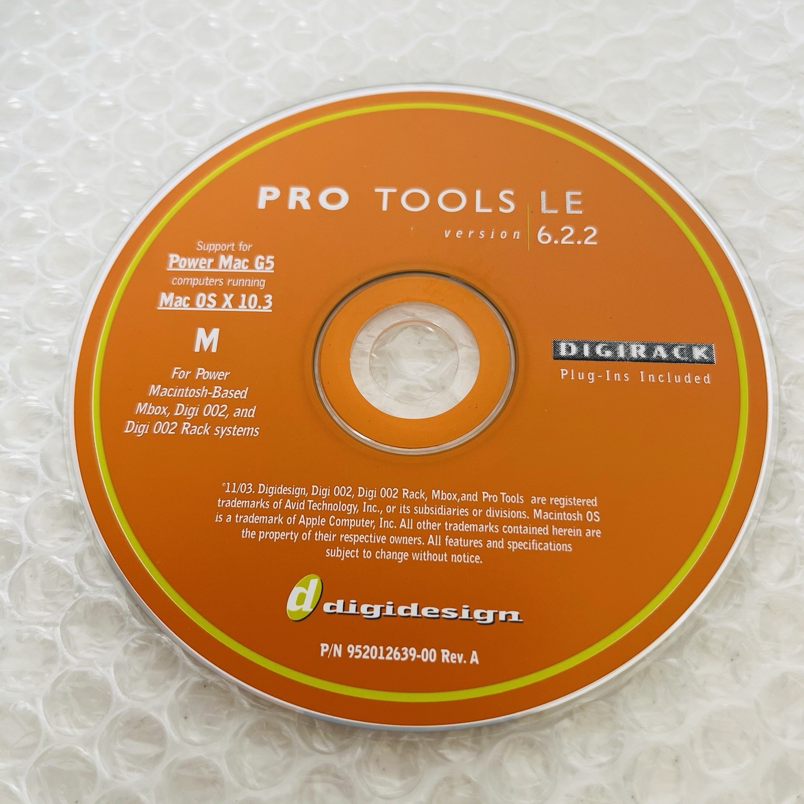 DIGIDESIGN Pro Tools LE 6.2.2 For MAC OS
