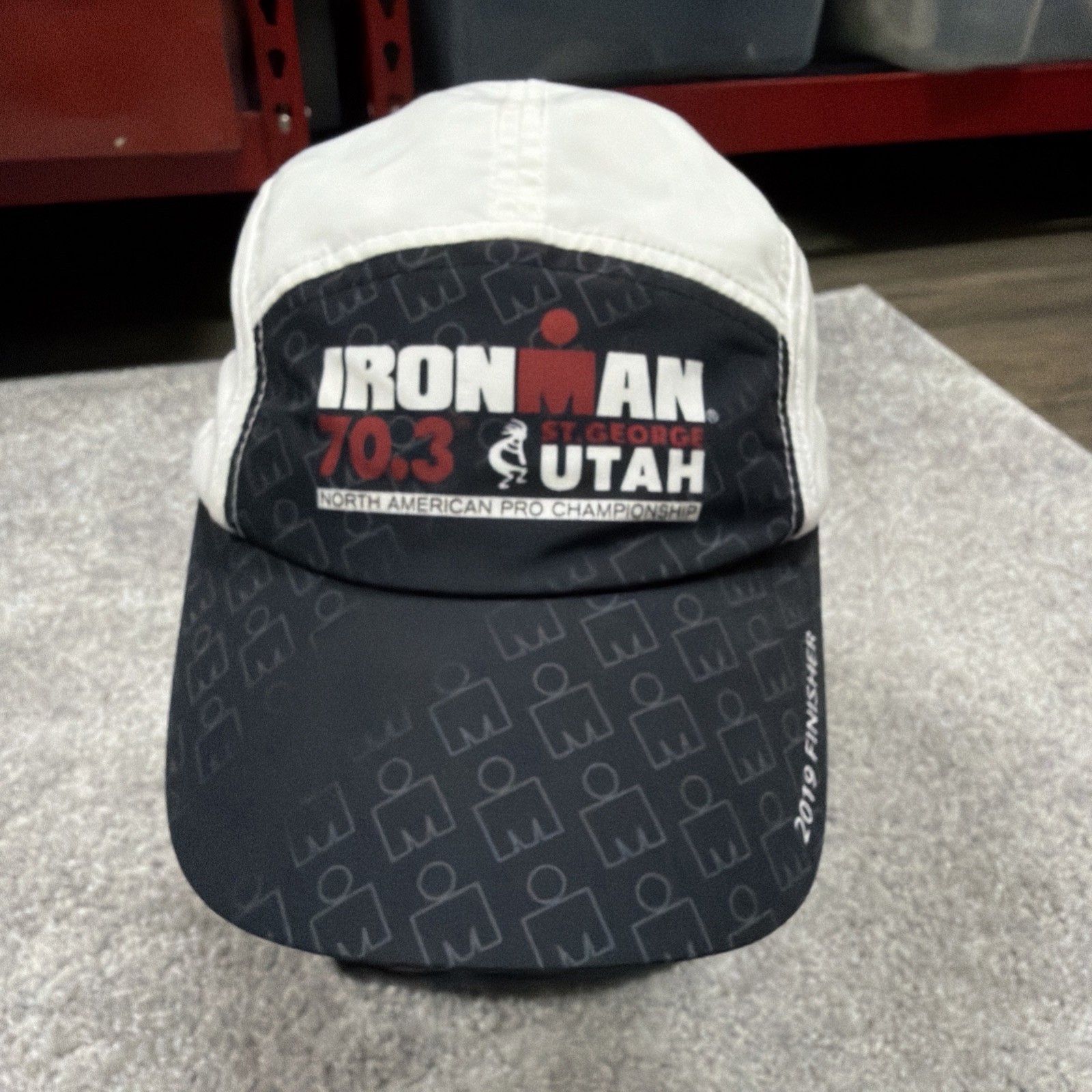 Ironman 70.3 Utah Triathlon Pro Champ.Finisher 2019 Men OS Panel Hat White
