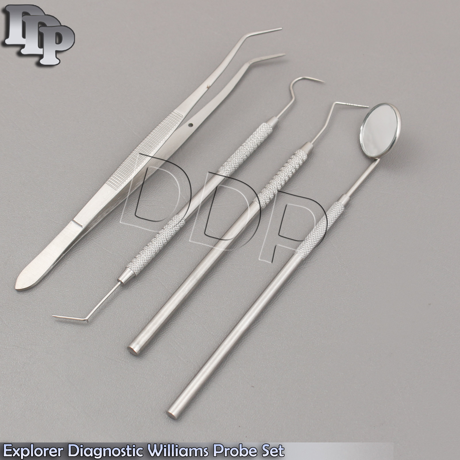 Dental Mouth Mirror Teeth Cleaning Inspection Explorer Diagnostic Williams Probe