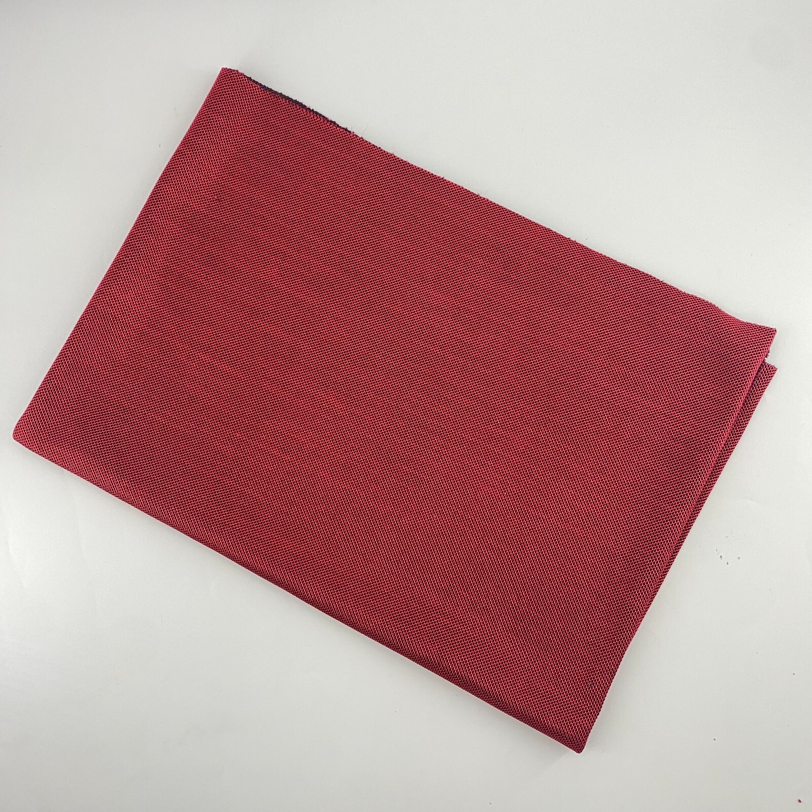 Vtg Red Acoustic Fabric Cloth For Speaker Stereo Grille 55 x 19in For Repair DIY
