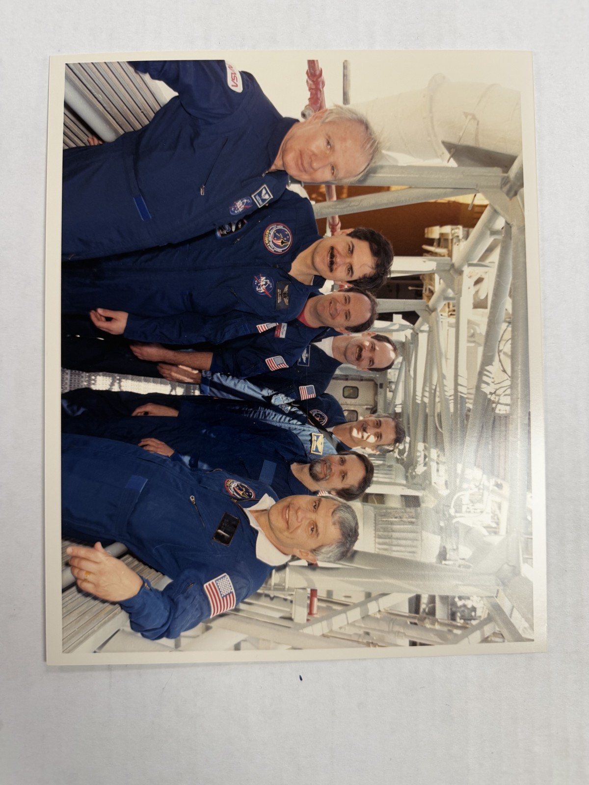 NASA STS-35 Crew Break from Payload Specialist Training Press Photo