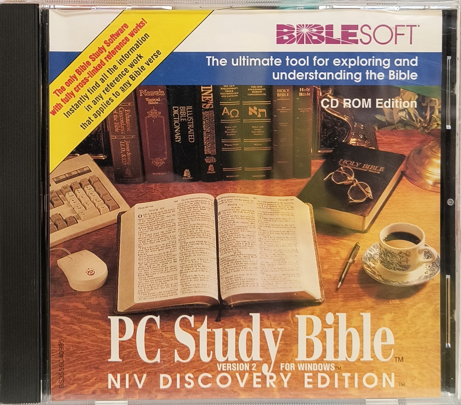 Study Bible PC Biblesoft CD ROM  Version 2 Windows NIV Discovery Edition