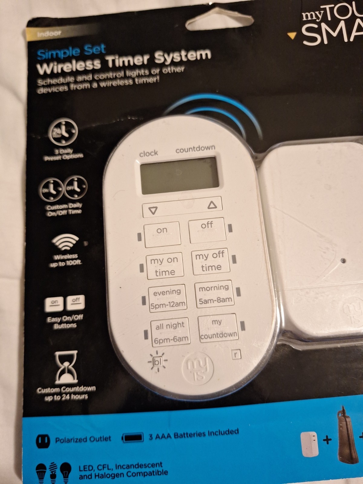 Mytouch Smart Simple Set Indoor Wireless Timer System #35166 ~ Brand New/Sealed