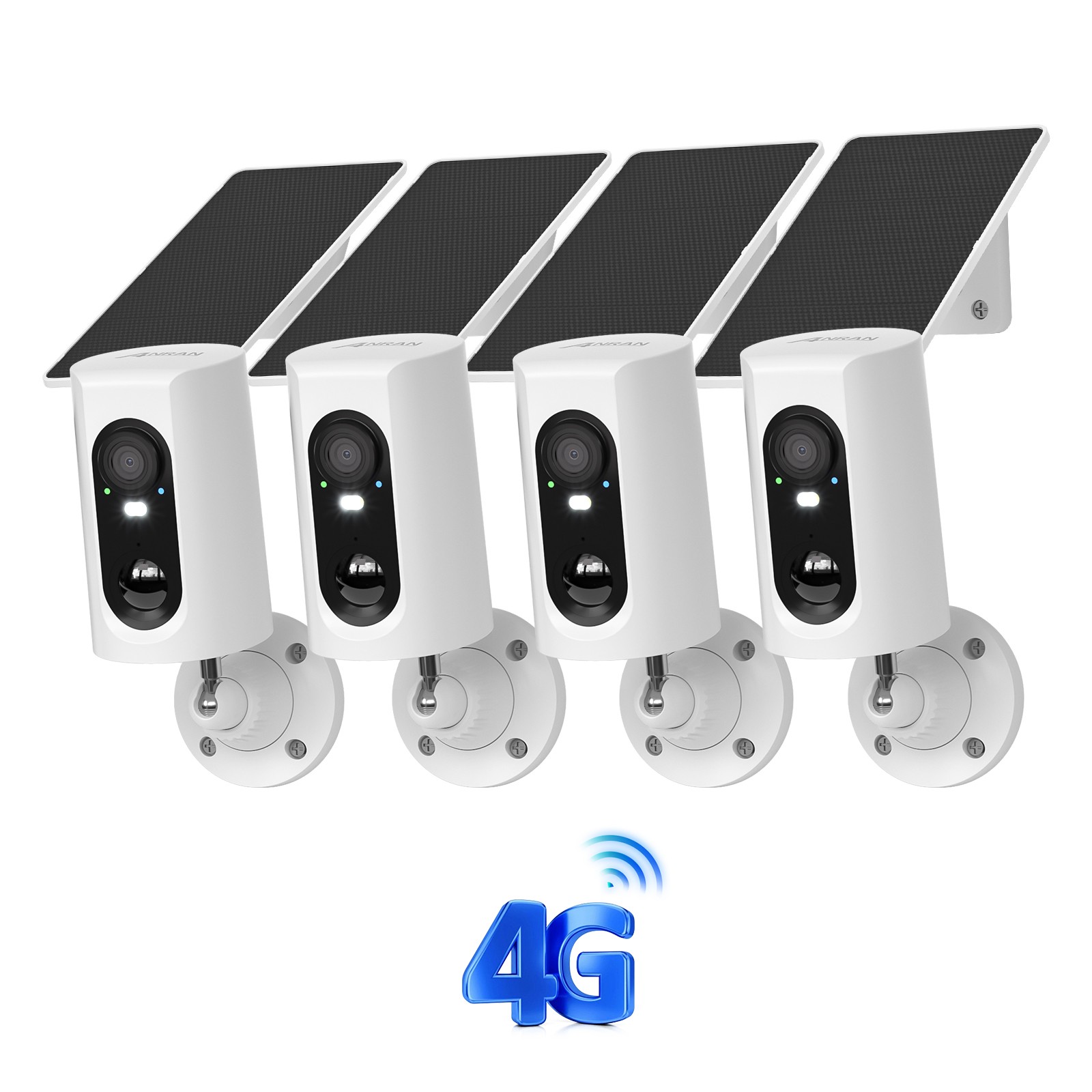 ANRAN 4G LTE Cellular Security Cameras Solar Outdoor Wireless Home with SIM Card