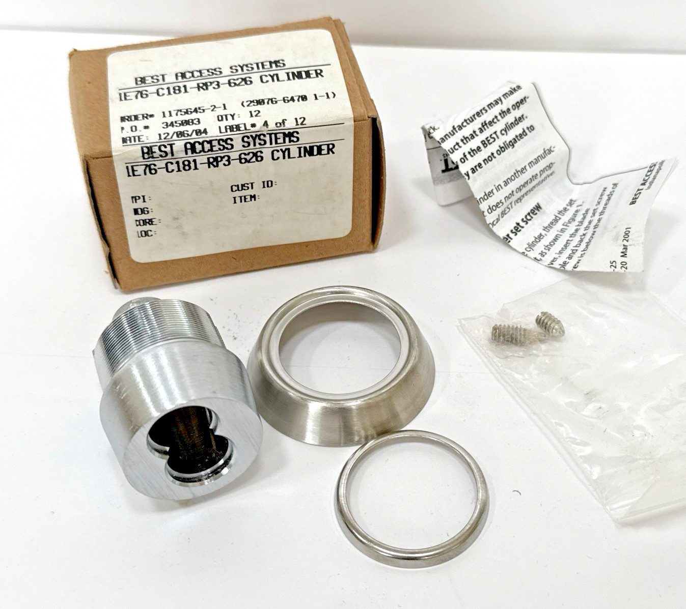Best Access Systems 1E76-C181-RP3-626-RH Cylinder