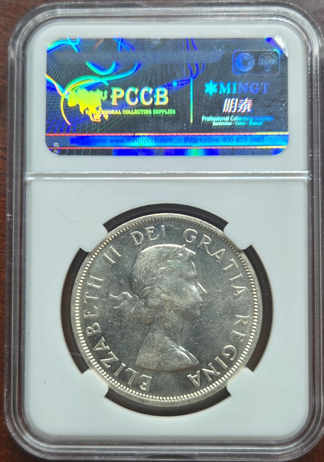 1958 Canada Silver (.800) Death Dollar • MS-61 • Blast White • Custom Slab