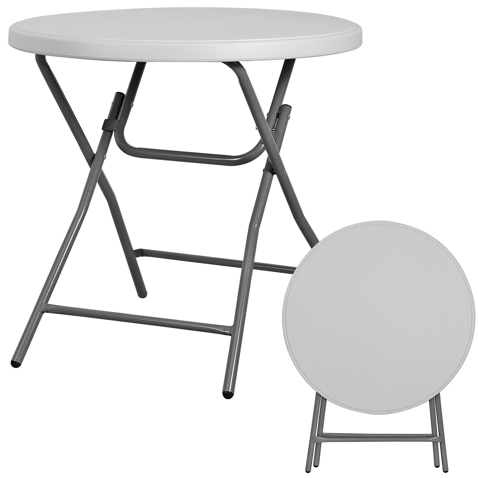 32In Cocktail Table Round High Top Folding Table Round High Top Folding Table