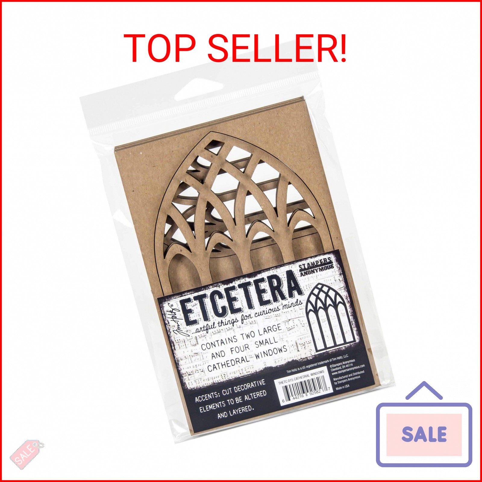 Tim Holtz - Stampers Anon CHIPBOARD CATHEDRAL