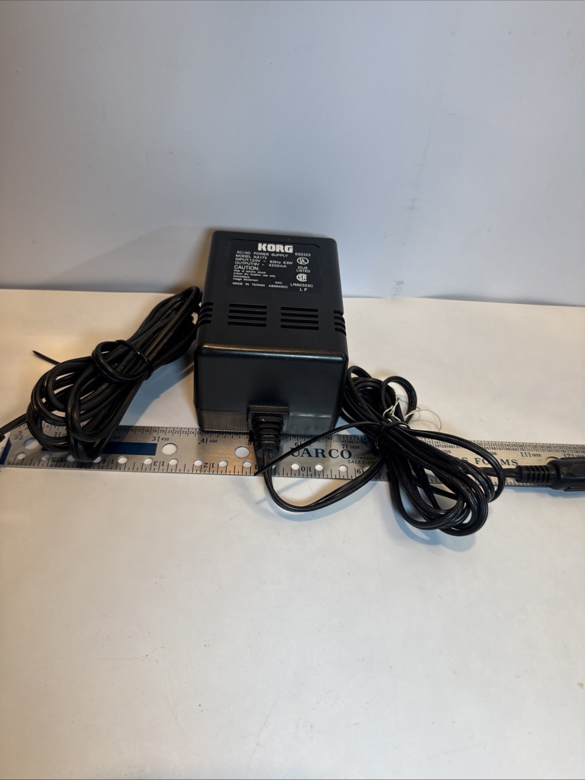 KORG KA141 4-pin 9VAC adapter working korg d8 etc..