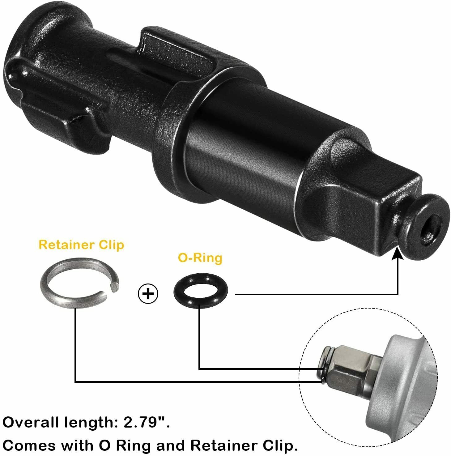 3/8" Impact Wrench Replacement Anvil IR2112 & IR2115 with O Ring and Retainer
