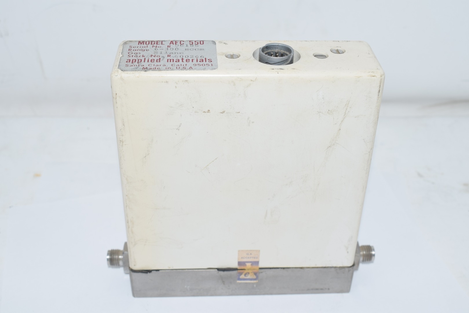 AMAT Applied Materials AFC 550 Mass Flow Controller MFC 6-300 sccm Silane Gas