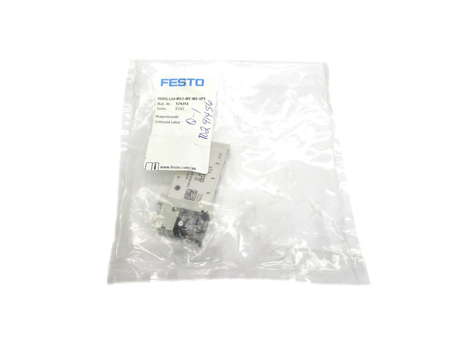 FESTO VUVG-L10-M52-MT-M5-1P3 24VDC NSMP