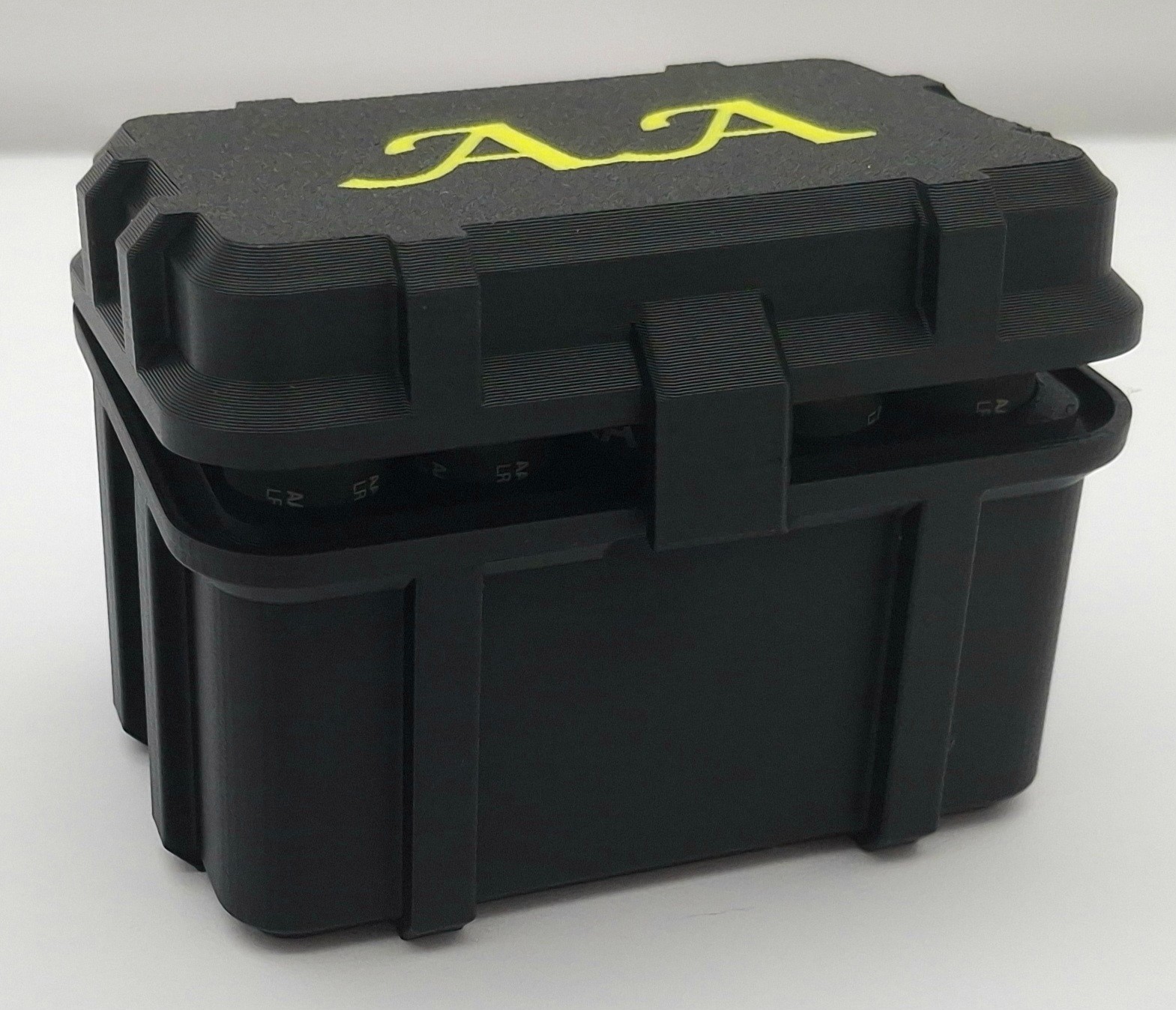 AA/AAA Battery Storage Case Organizer Box | Compact Holder | 3D Printed