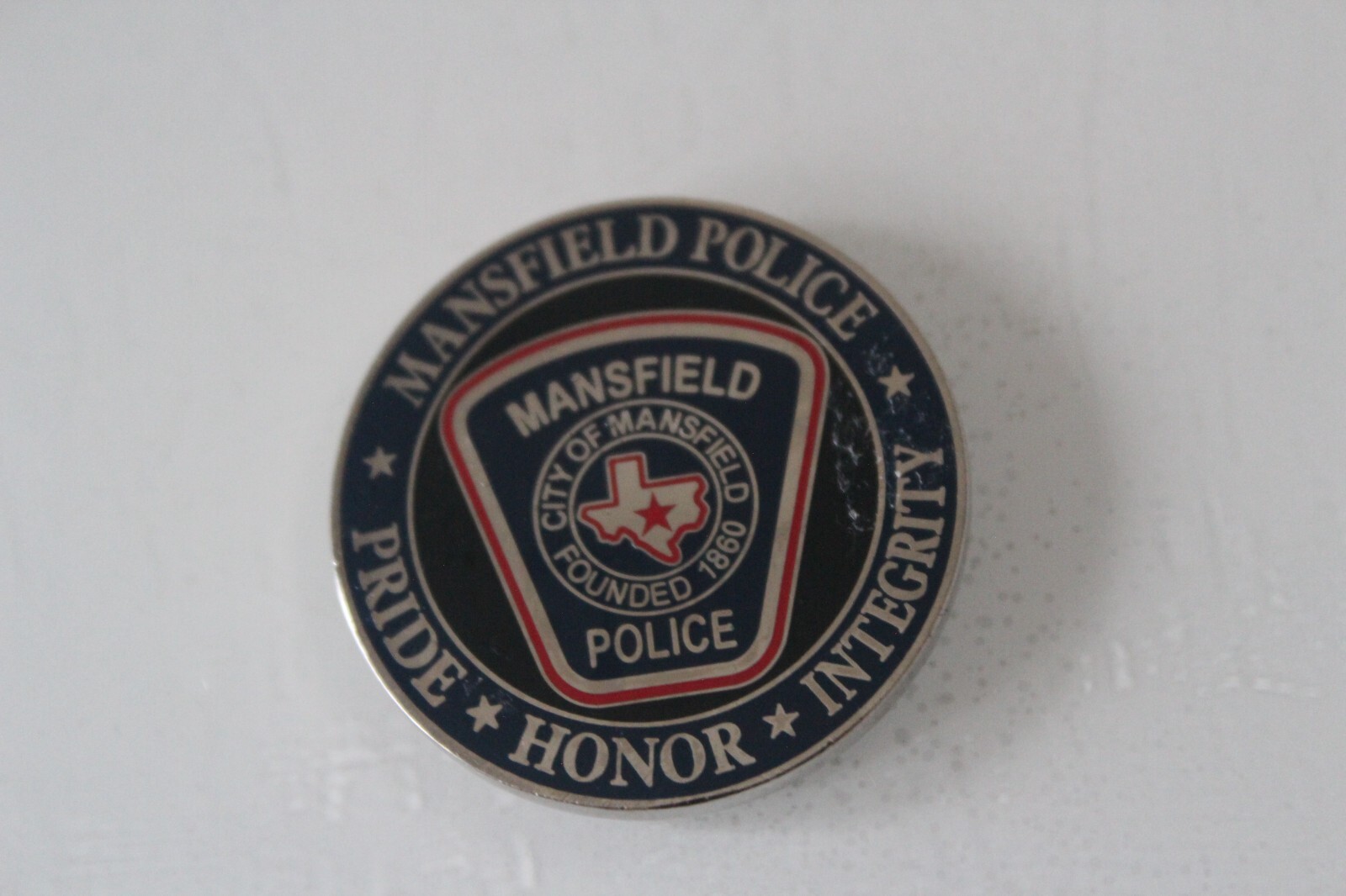 Mansfield Police Department Commemorative Token