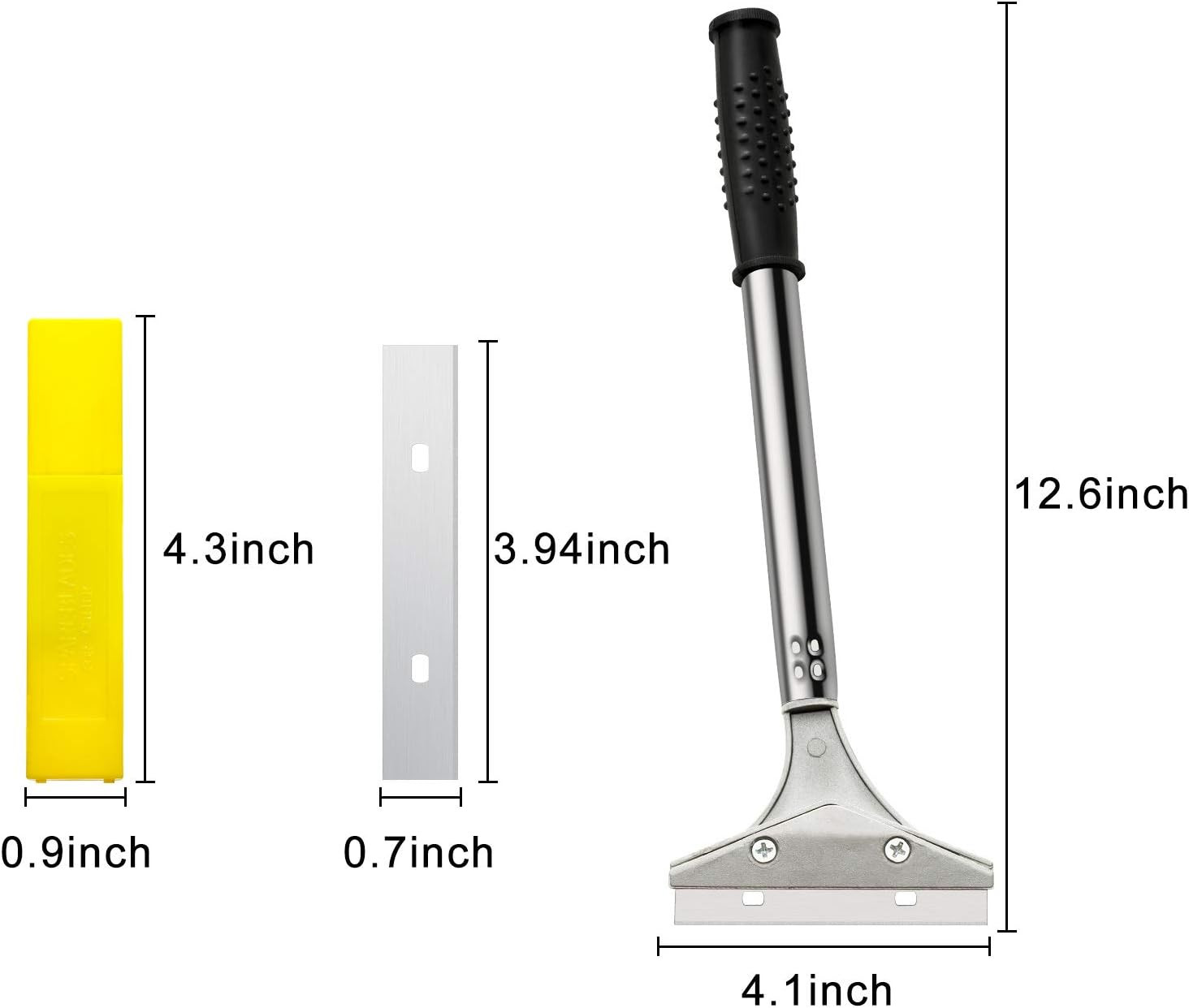 Mudder 4 Inch Razor Blade Scraper Tool Wallpaper Floor Tile Paint Removal Smooth