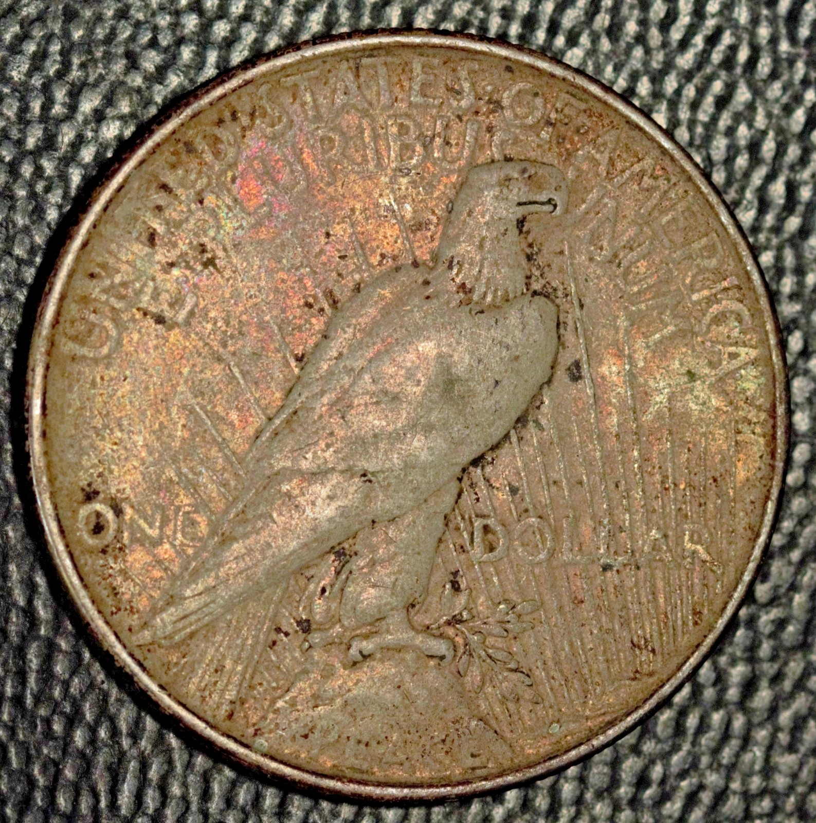 1923 Peace Silver Dollar, XF, Toned