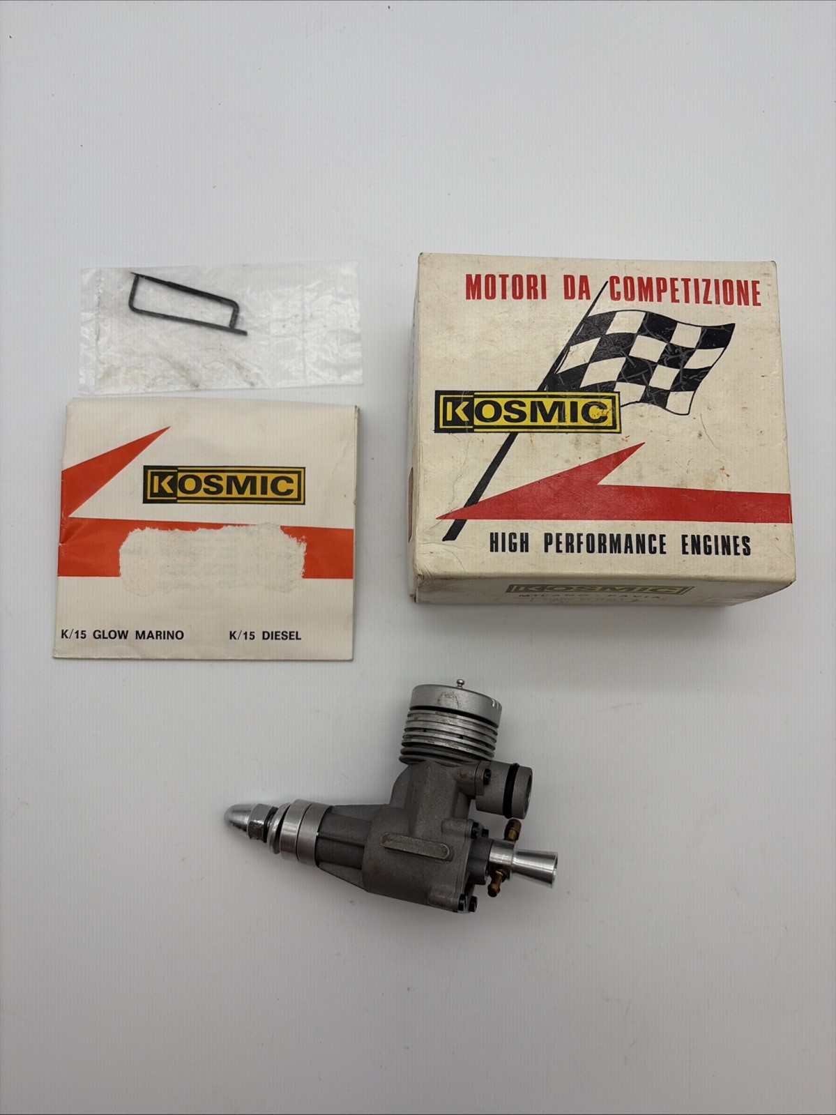 Kosmic K-15 Model Glow Engine - 15 cu. In., 2.47 cc - Made in Italy M11
