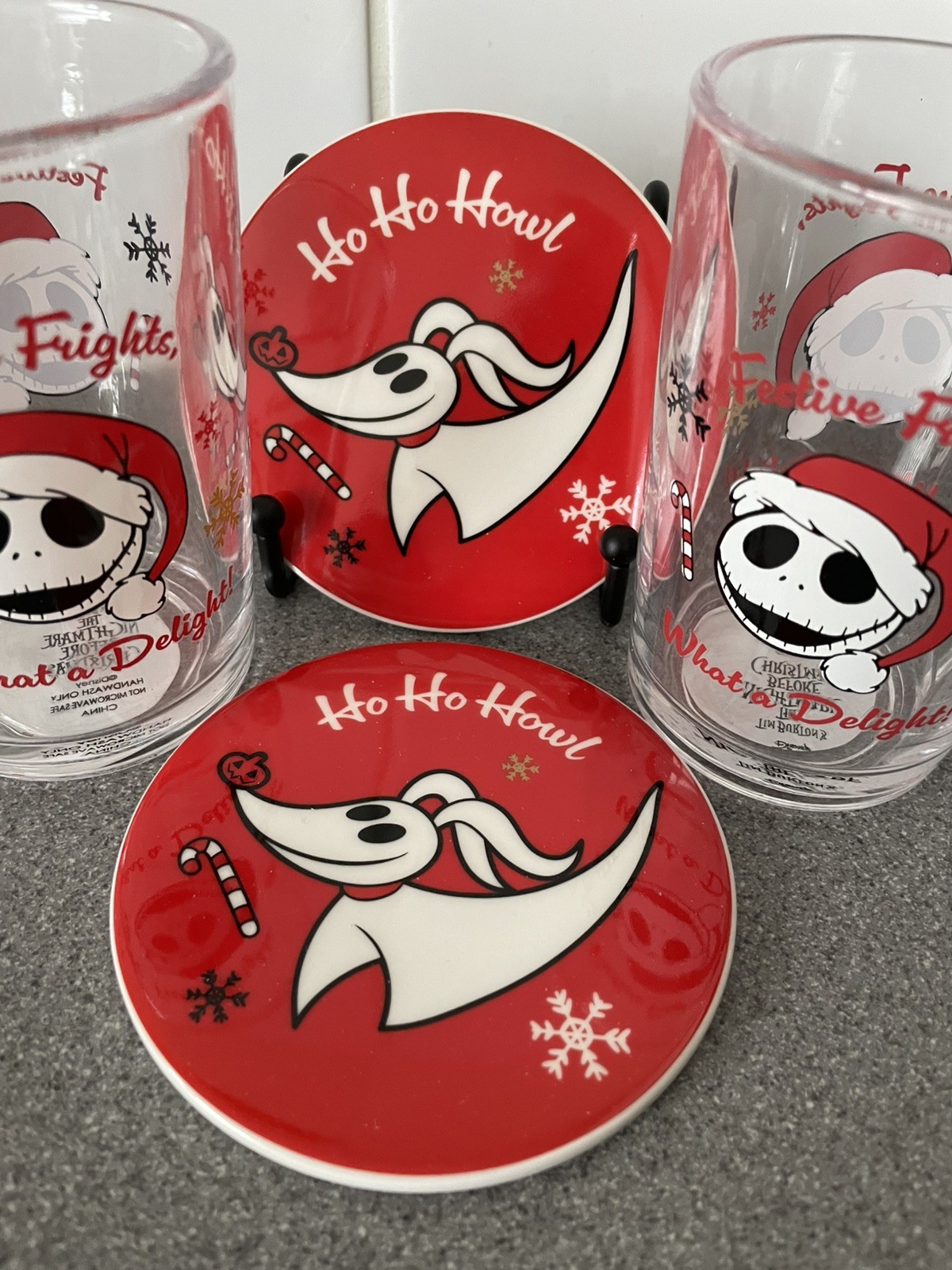 2 x New Nightmare Before Christmas Glass Mug Cup & Coaster
