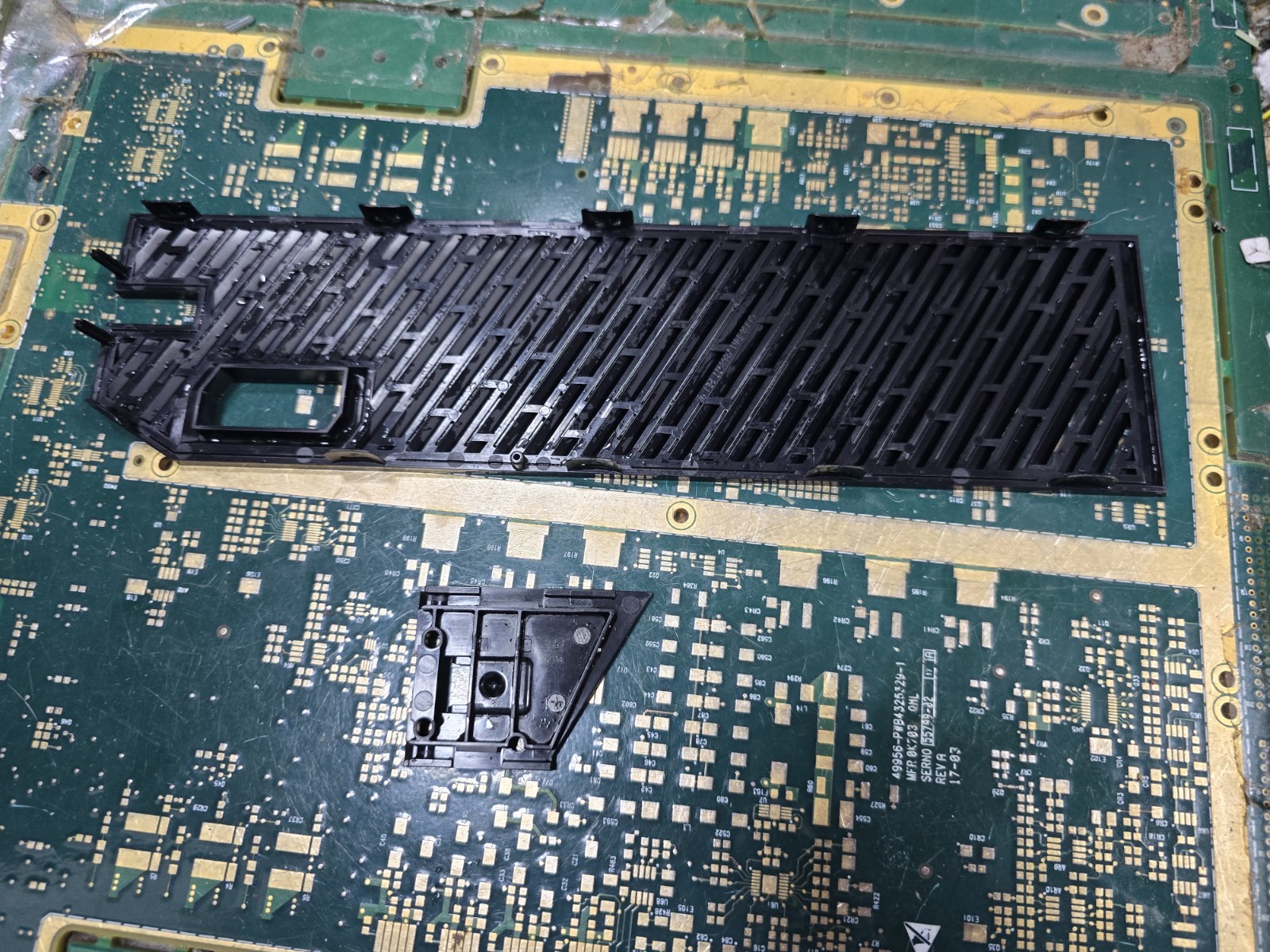 Microsoft OEM Xbox ONE Side Black Grill w/Bind Button Black Cover ONLY-Good