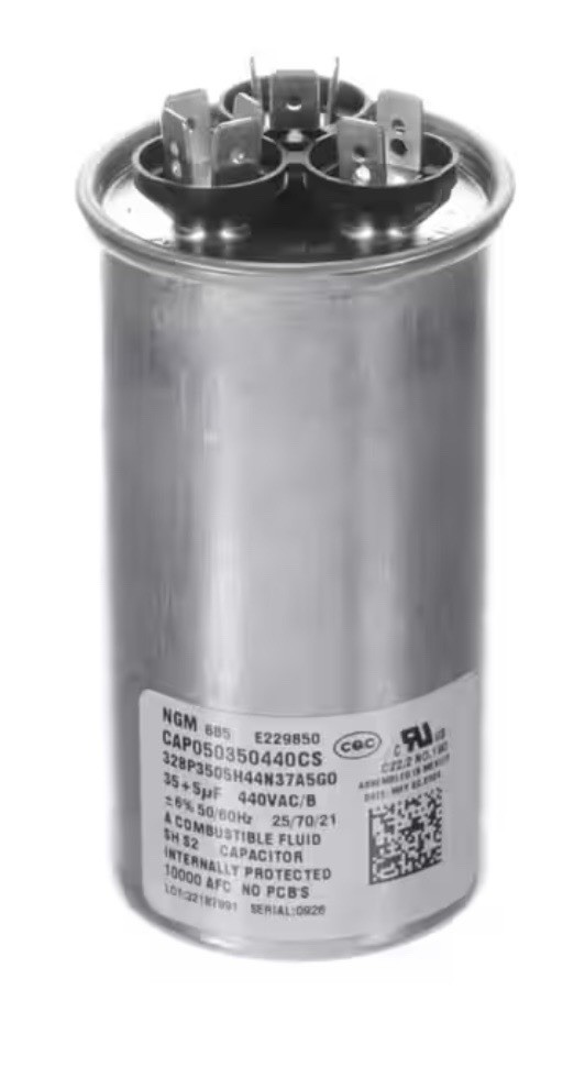 Goodman CAP050350440RSP Central Air Conditioner Dual-Motor Run Capacitor Genu...