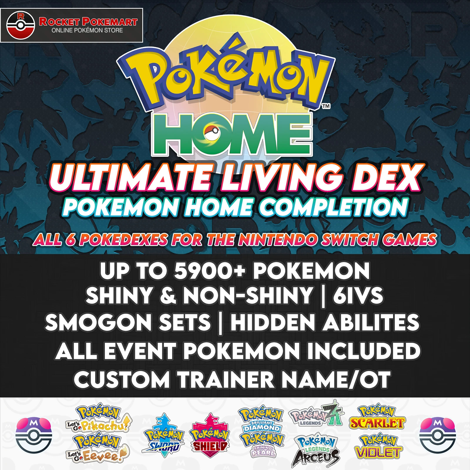 Full Origin Living Dex | Pokemon Home Completion | Definitive Edition | COMPLETE