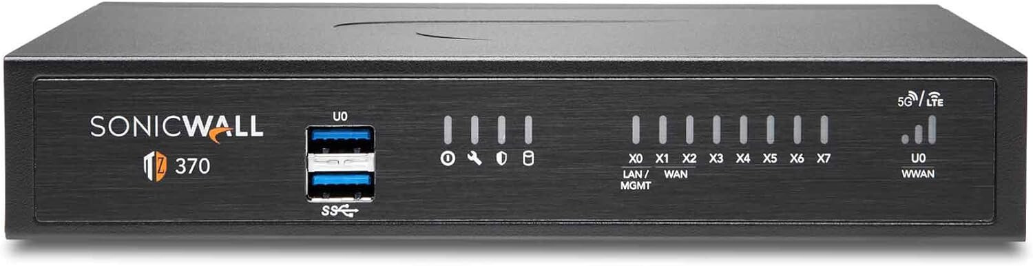 SonicWALL TZ370 Secure Upgrade Plus 2-Year Firewall 02-SSC-6822 NEW