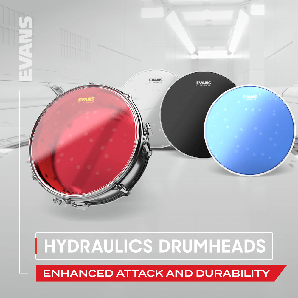 Evans Hydraulic Red Drum Head, 6 Inch