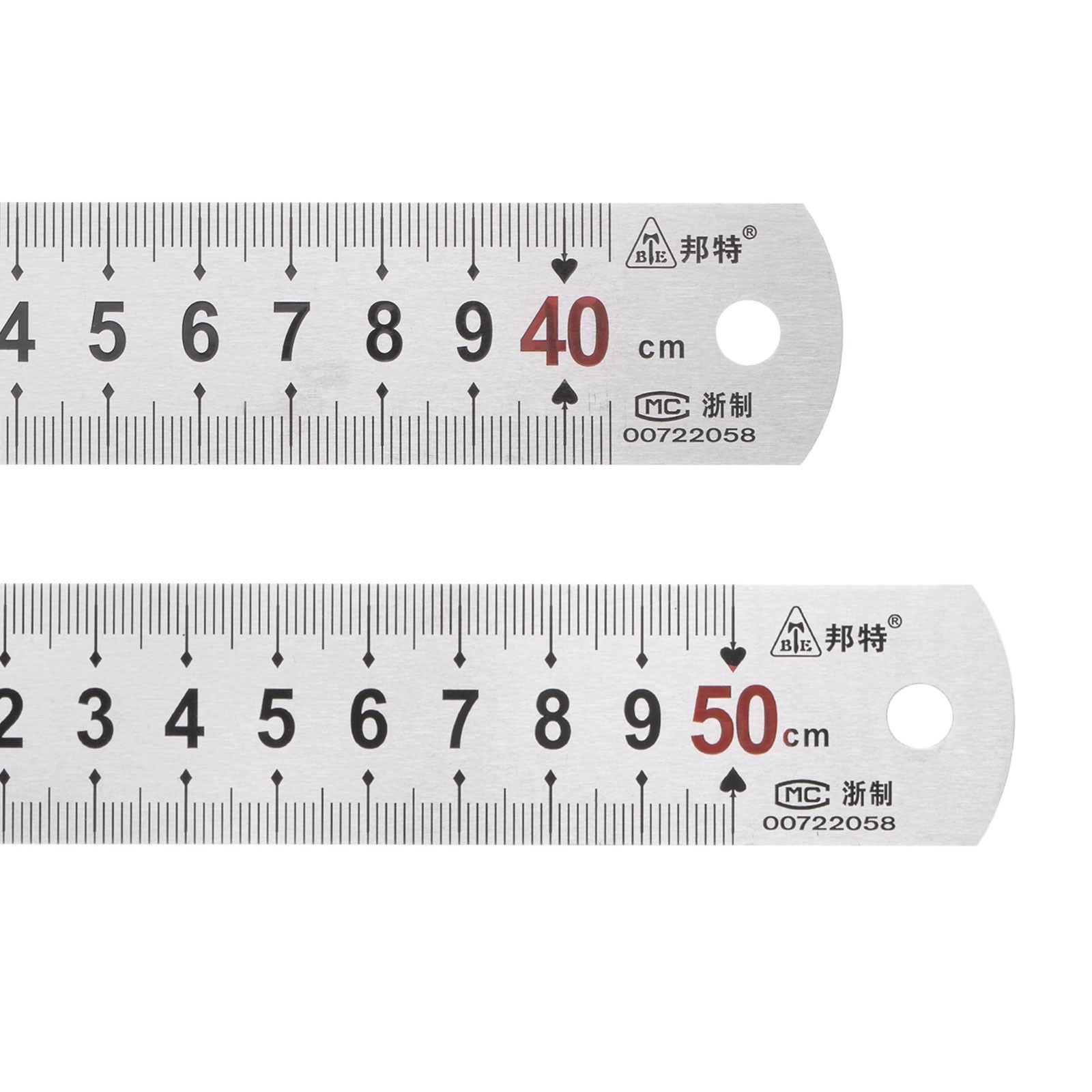 Straight Ruler Set 40x2.9CM & 50x2.9CM Stainless Steel Ruler Kit