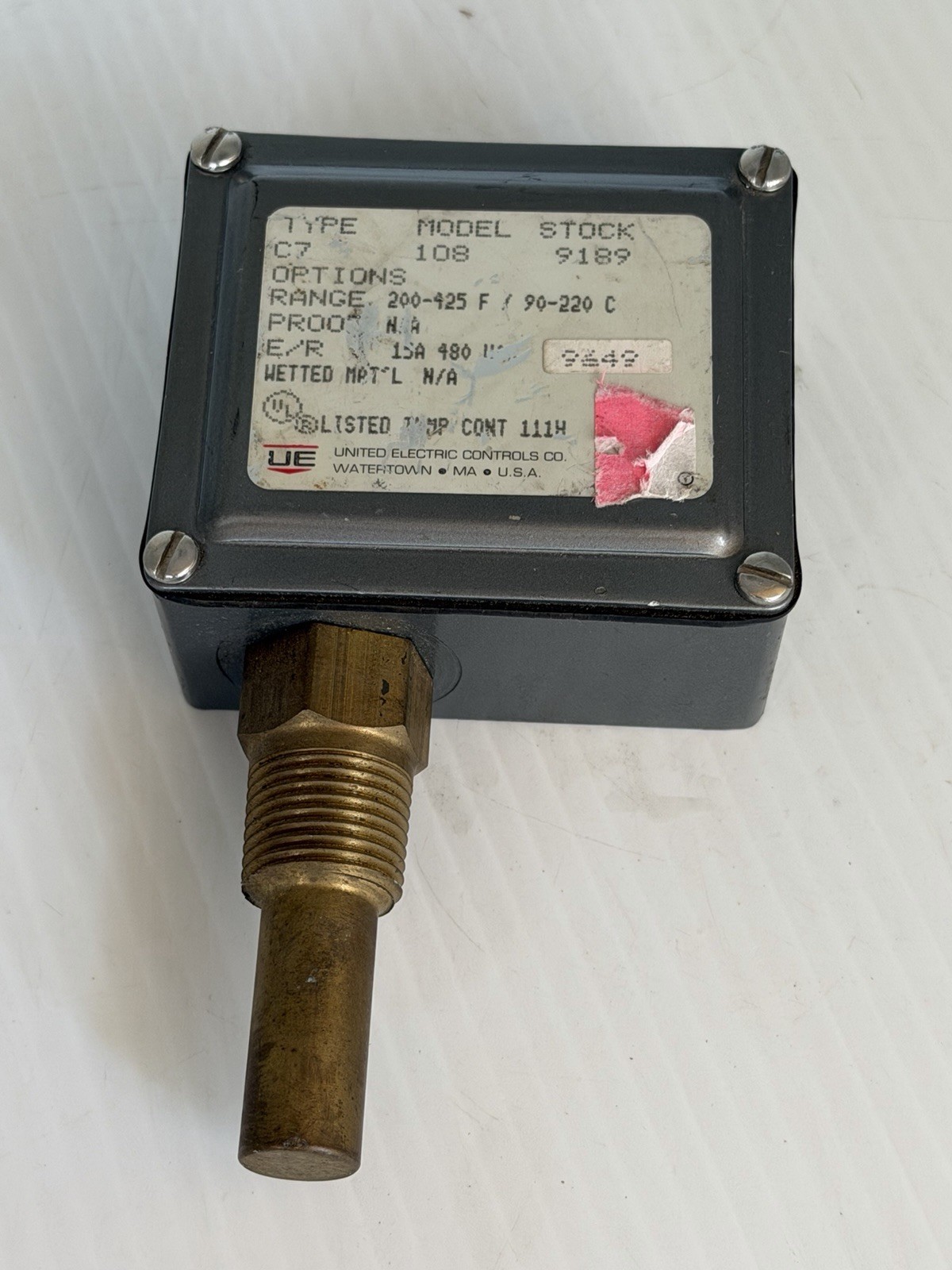 United Electric type C7 Model 108