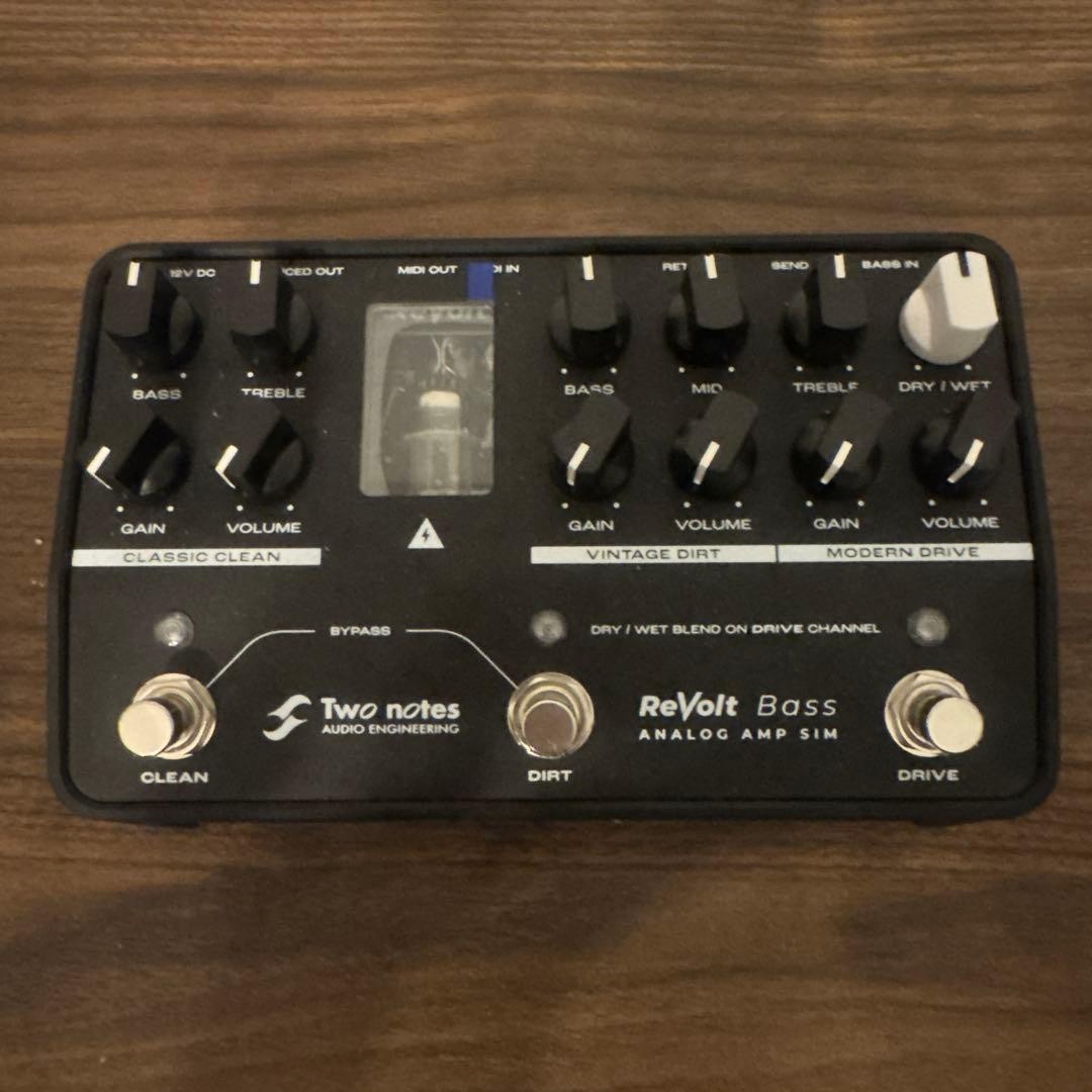 Two Notes ReVolt Bass 3-Channel Bass Amp Simulator Confirmed Operation Free Ship