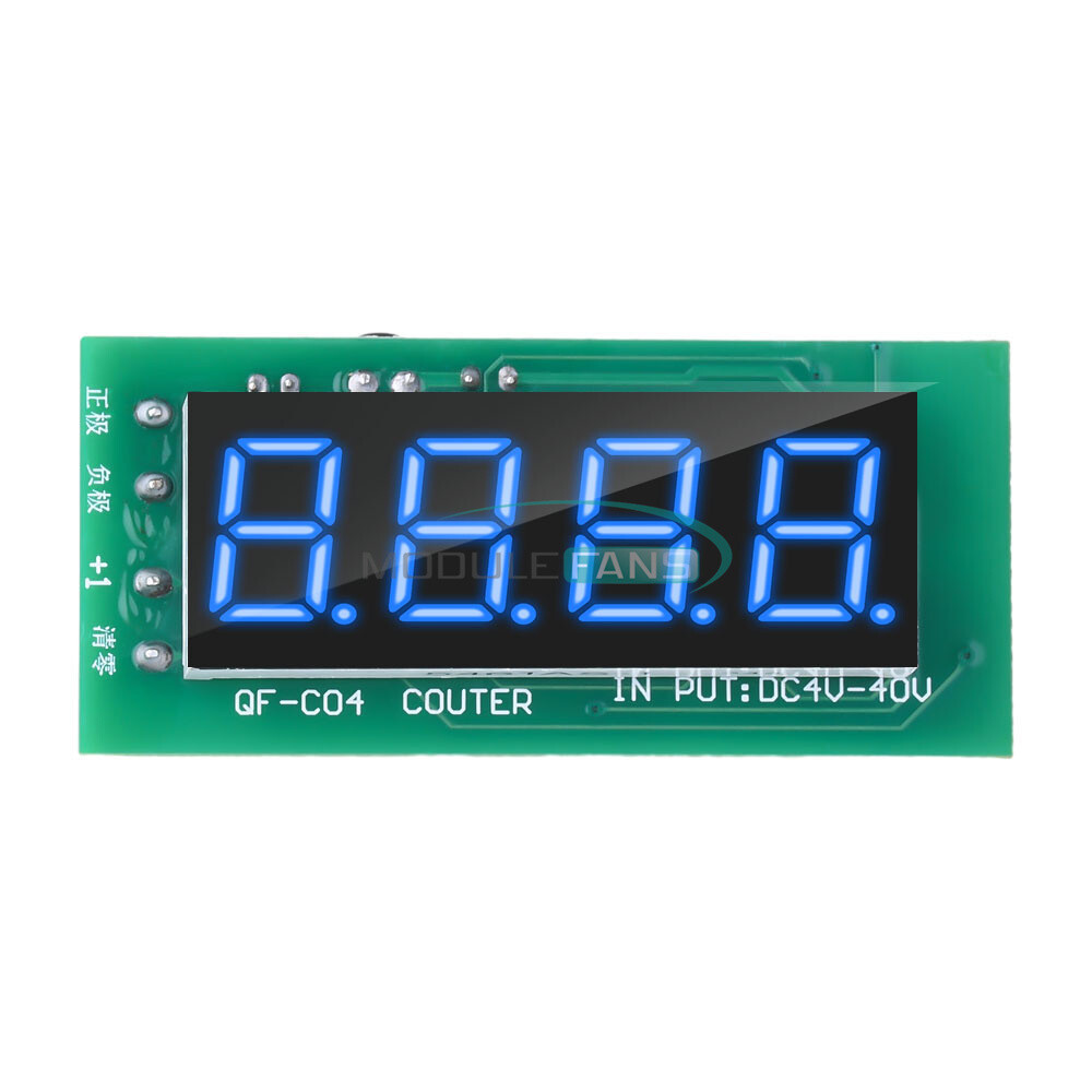 Digital Display 4 Digit Counter Module 0-9999 Counter Module W/ Memory Function