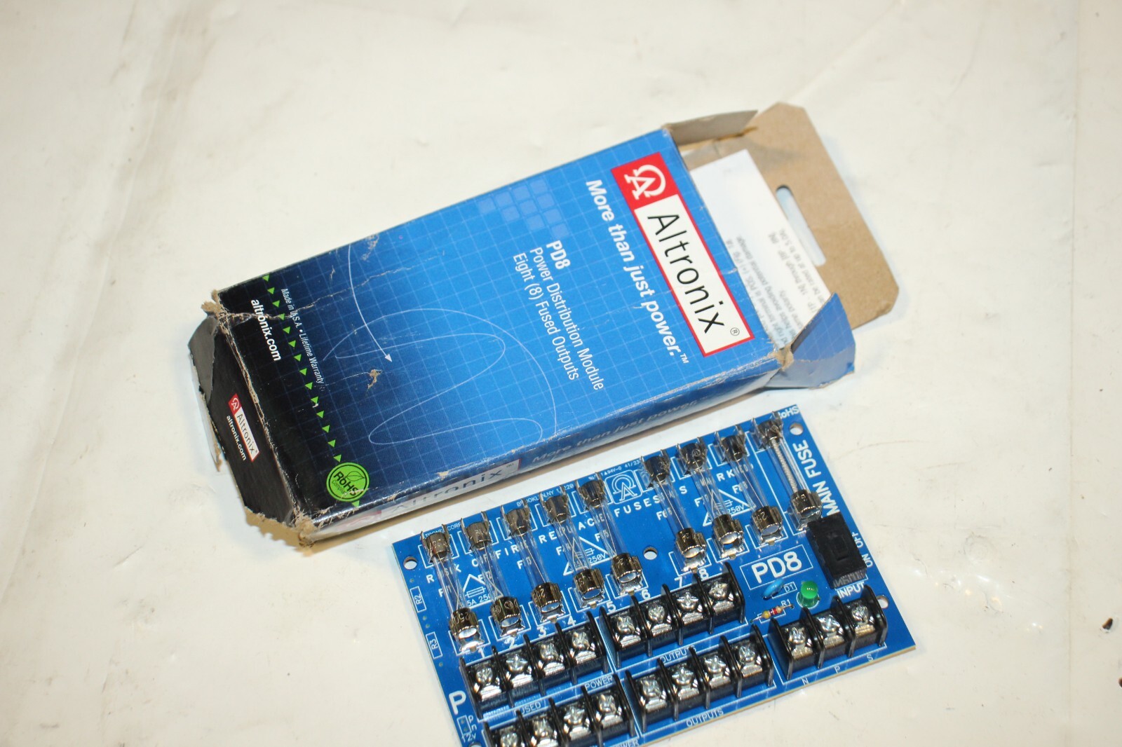 Altronix PD8 Power Distribution Module 8 Fused Outputs