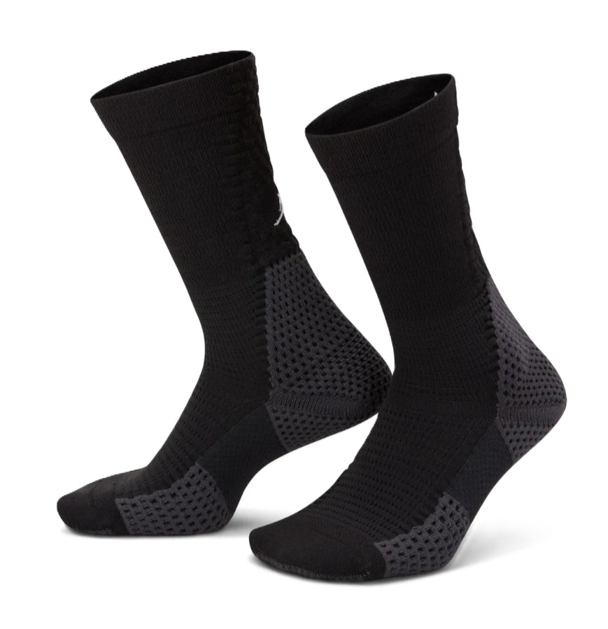 Nike Men's Air Jordan Dri-FIT ADV Cushioned Crew Socks 1 Pair Black FZ3393-010 k