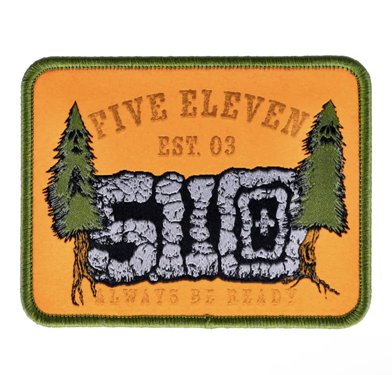 New 5.11 Rocky Lockup ABR Tactical Morale Patch PVC 3.5"x3" Trees Rock