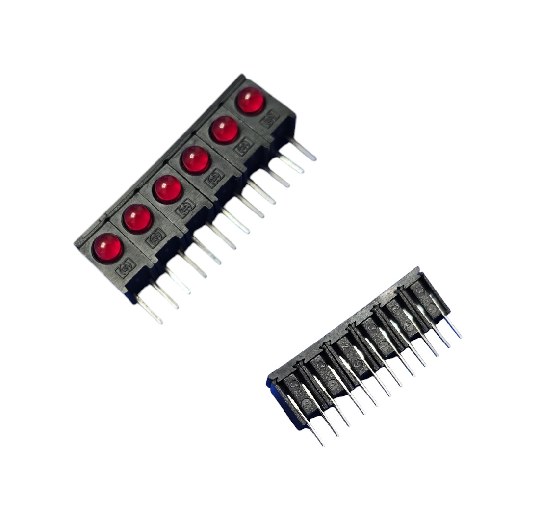 10 PCS lot of 6 (60 LEDs) LED Agilent Indicator RED RIGHT ANGLE LED 3MM ORIGINAL