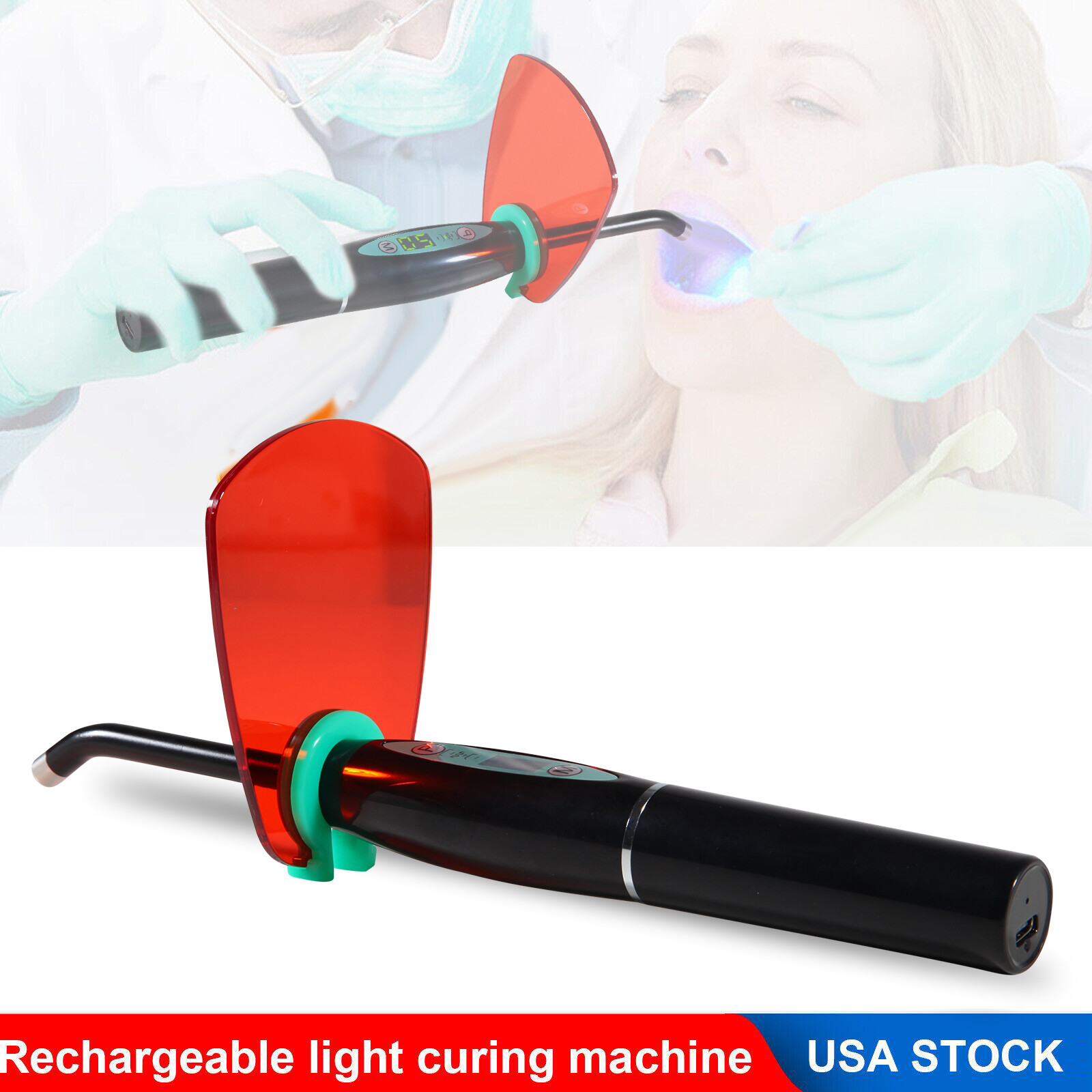 Wireless Cordless Dental Curing Light Lamp Teeth Whitening Woodpecker Style