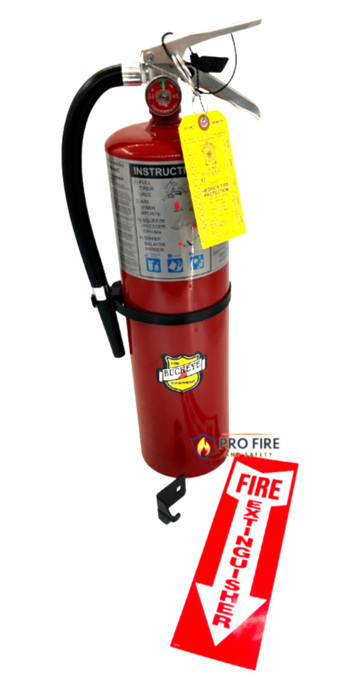 NEW 5LB Buckeye - ABC Dry Chemical Fire Extinguisher with cert tag