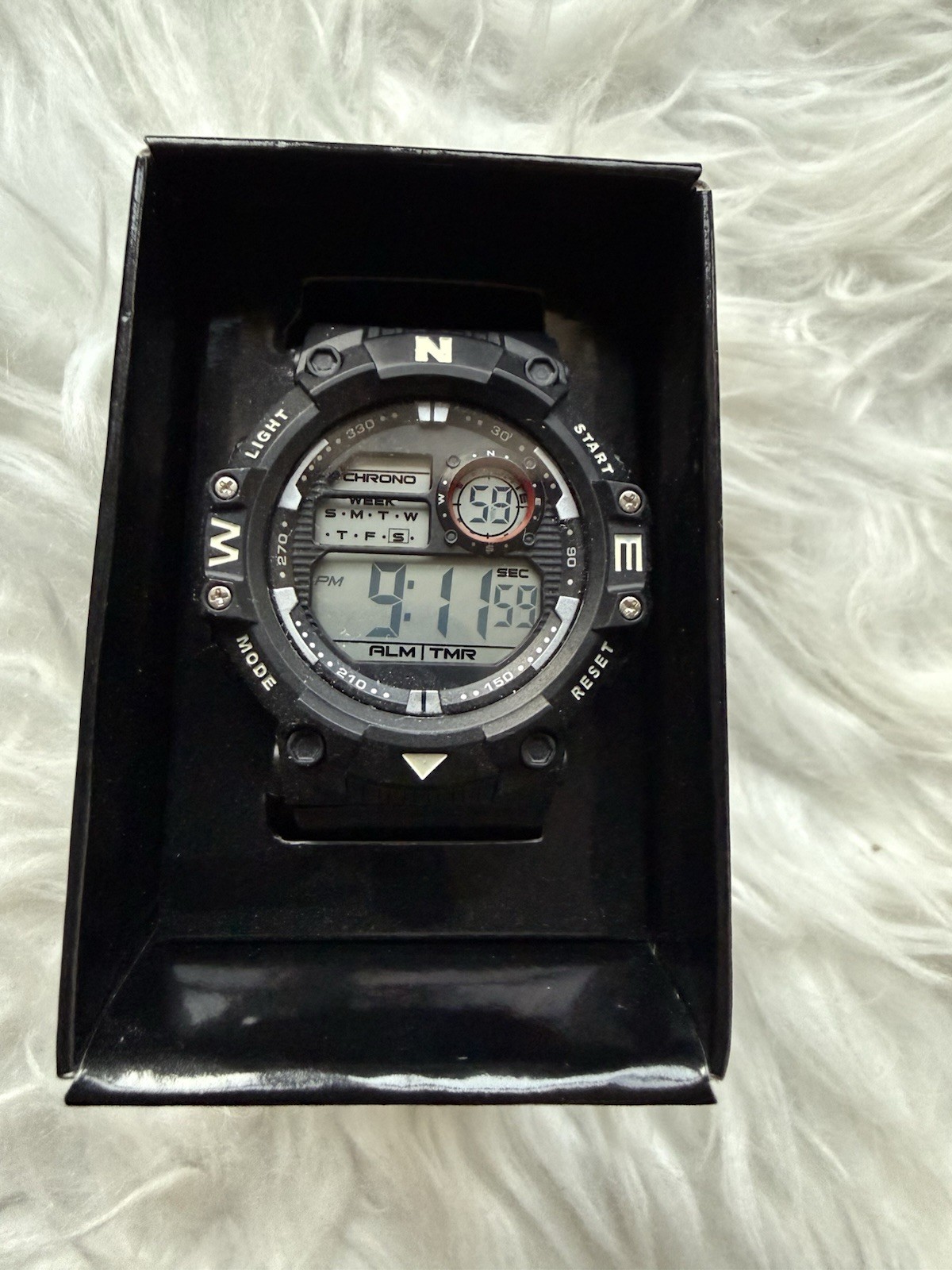 Digital Watch -Alarm Stopwatch Backlit Display