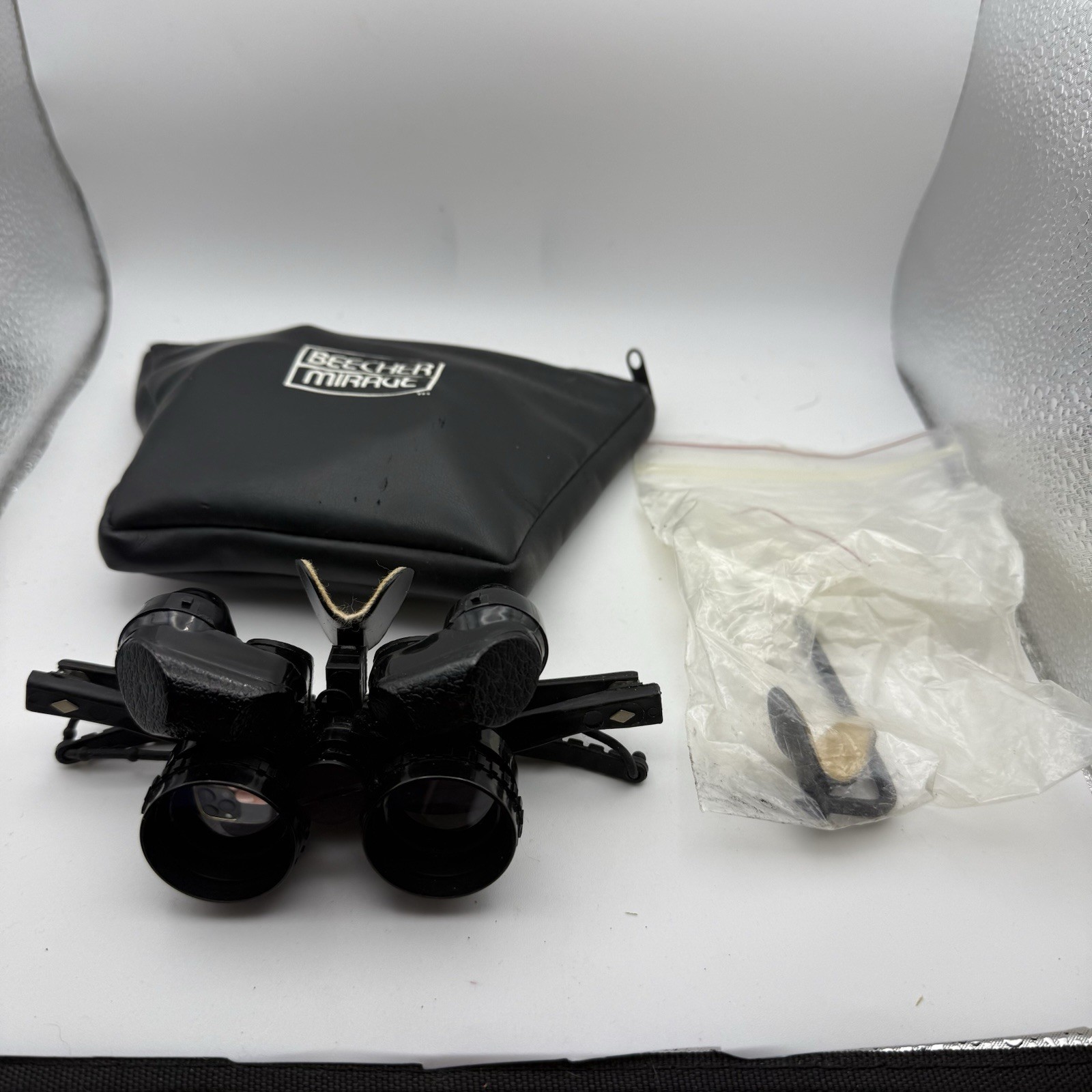 Beecher Mirage 5.5x25 Wide Angle Dental Surgical Loupes w/ Case & Accessories