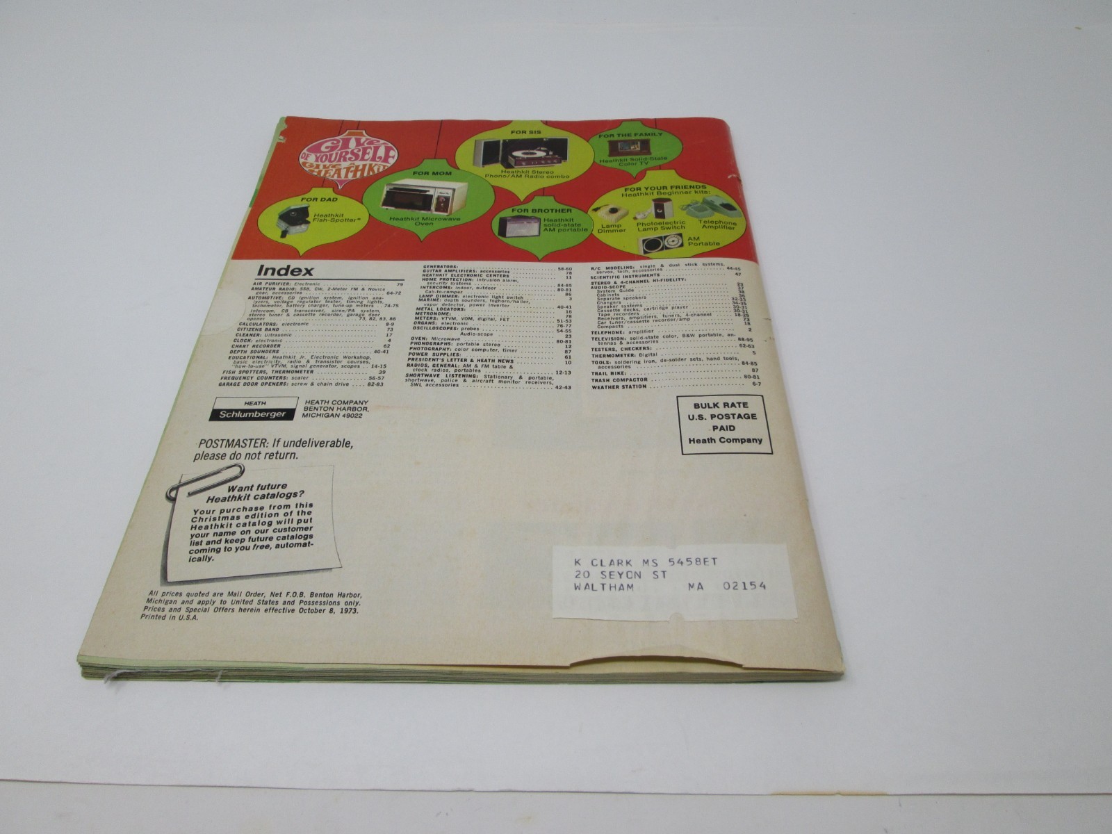 Heathkit Catalog Christmas 1973