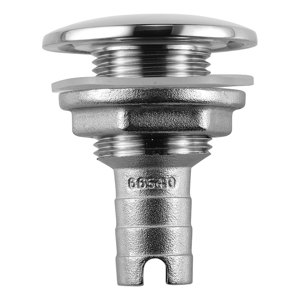 Attwood Stainless Steel Thru-Hull Short Straight Barbed - 3/4" Inner Diameter...
