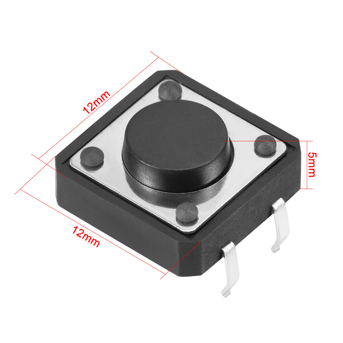 30pcs Panel Micro PCB Momentary Tactile Tact Push Button Switch DIP 12x12x5mm