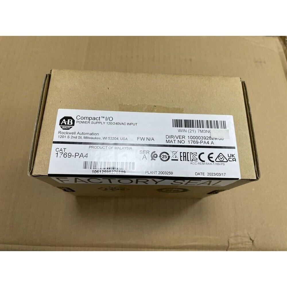 Allen-Bradley New Sealed 1769-PA4 CompactLogix Power Supply 1769PA4 US Free Tax