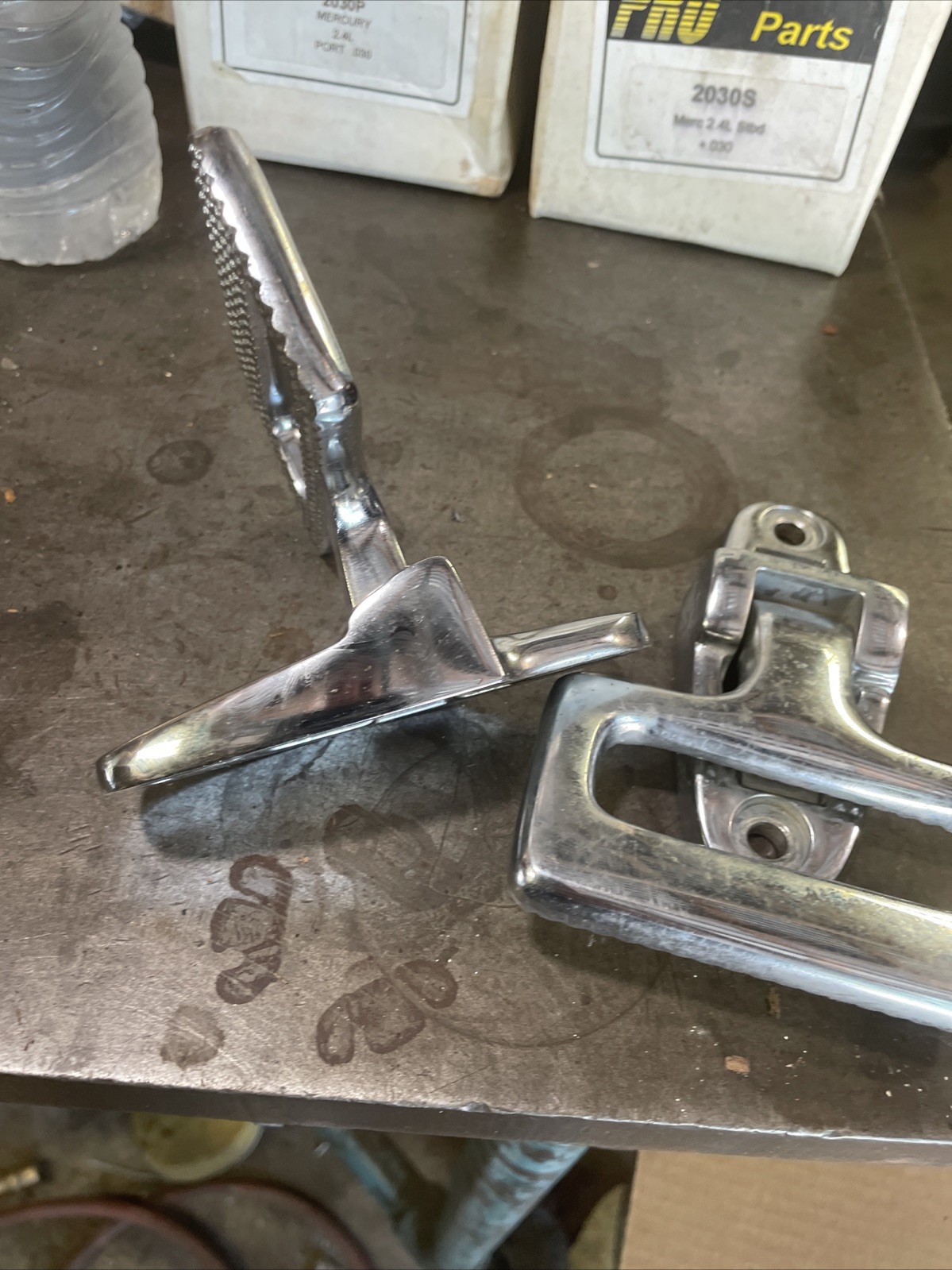 2 Perko Nickel Bronze Folding Mast / Transom Step Marine 4”